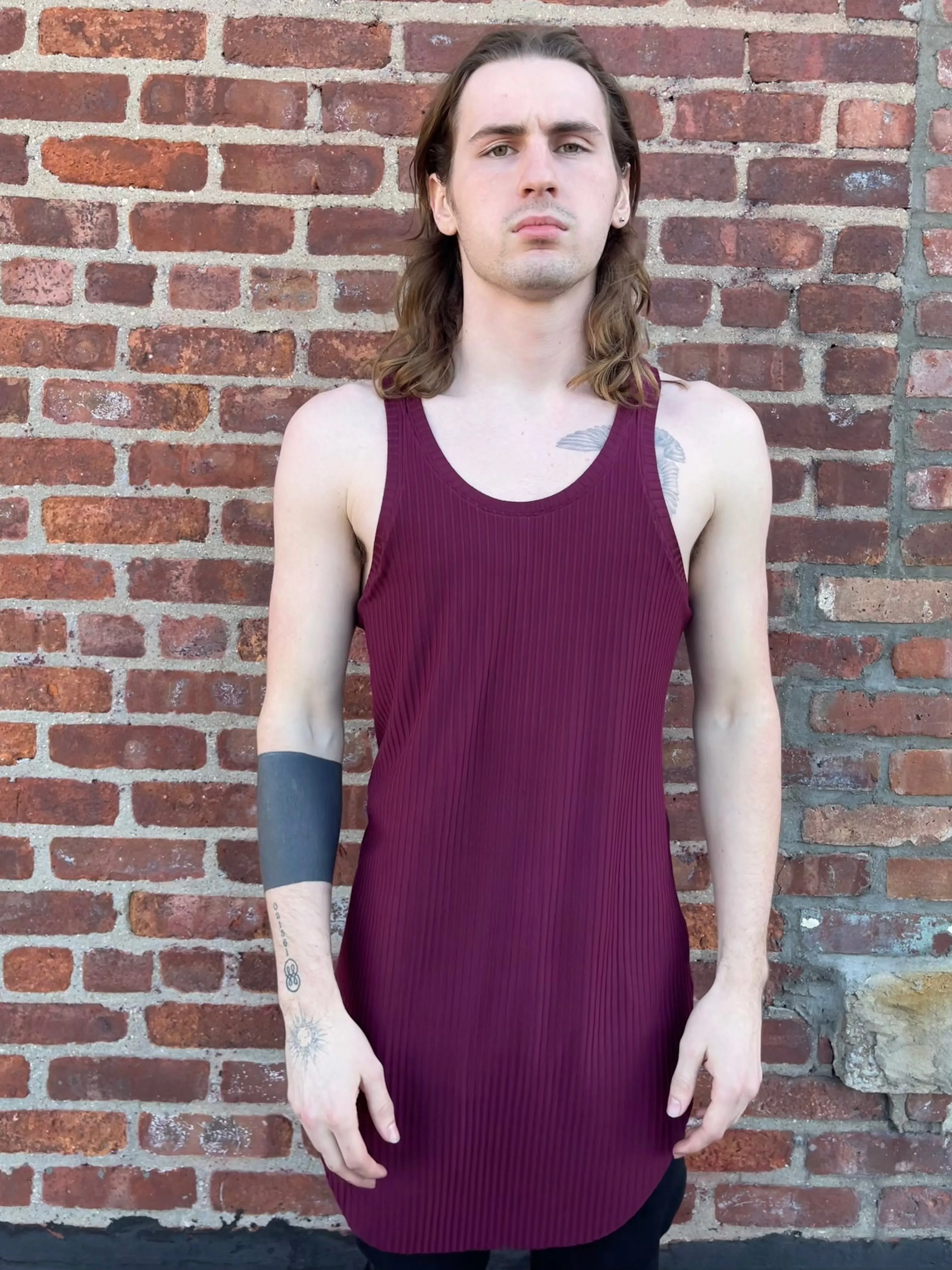 ZBT FW || A TANK || MAROON sold by zam barrett