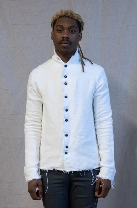 SS23 || PROTOLOGICAL ARCHETYPE SHIRT || 100% LINEN - WHITE sold by zam barrett