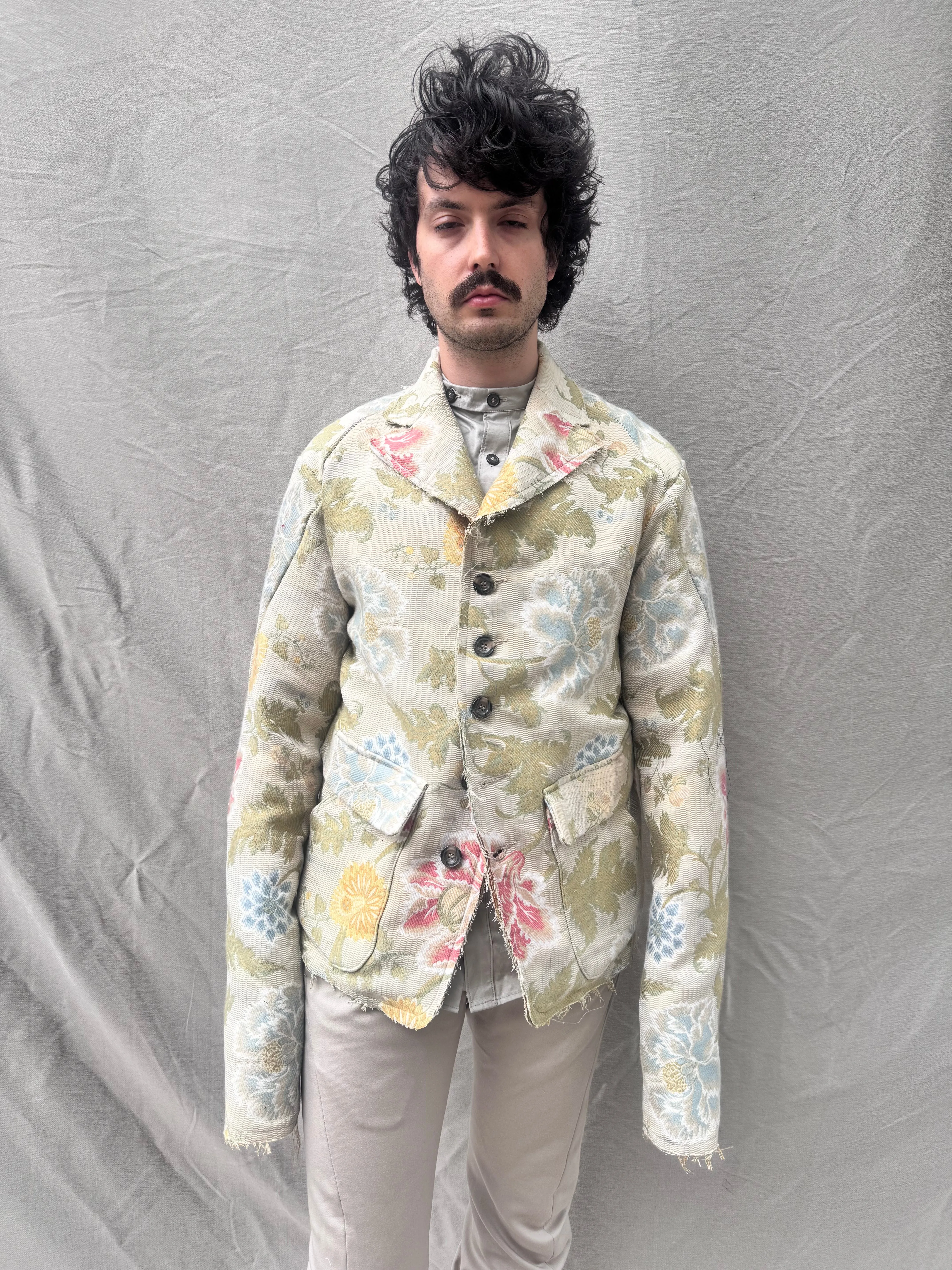 FW25 || PROTOLOGICAL ARCHETYPE TYLER BLAZER || COTTON + SILK BROCADE sold by zam barrett product image thumbnail 2
