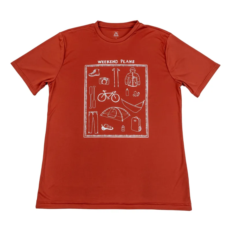 WEEKEND PLANS QUICK DRY TEE sold by Coalatree