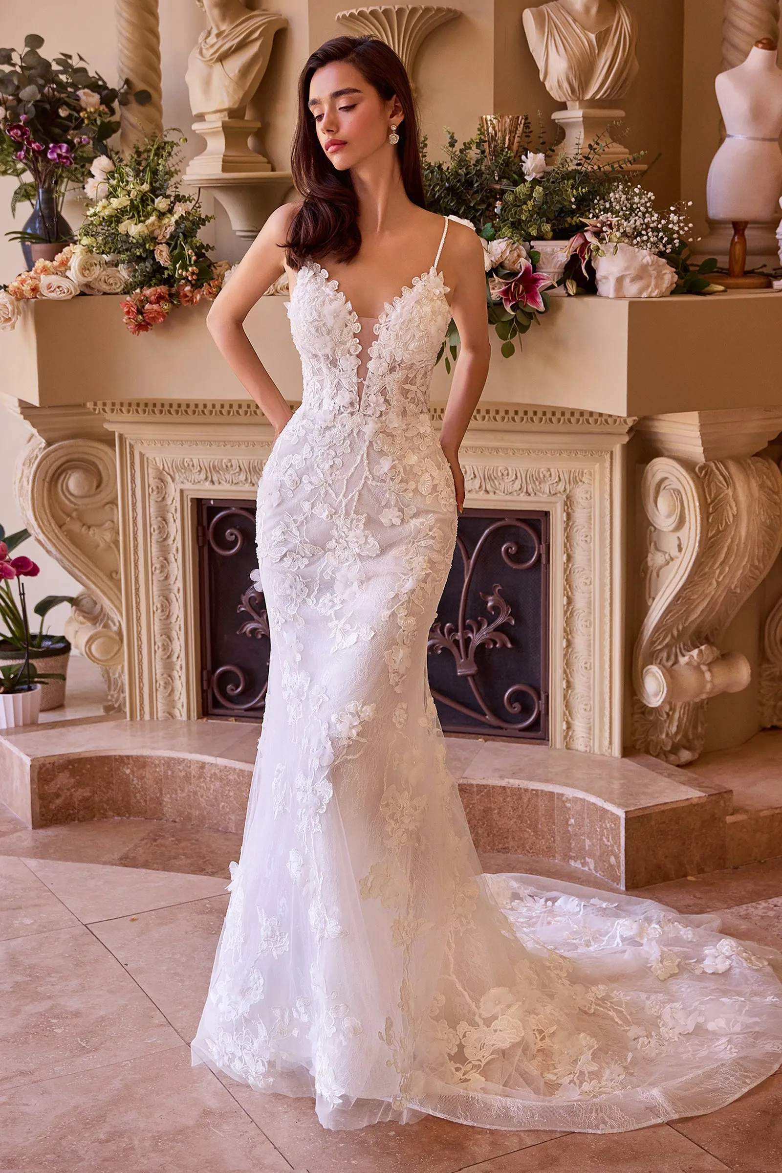ANDREA & LEO WL053 Fitted Lace Wedding Gown sold by The Gown Galleria