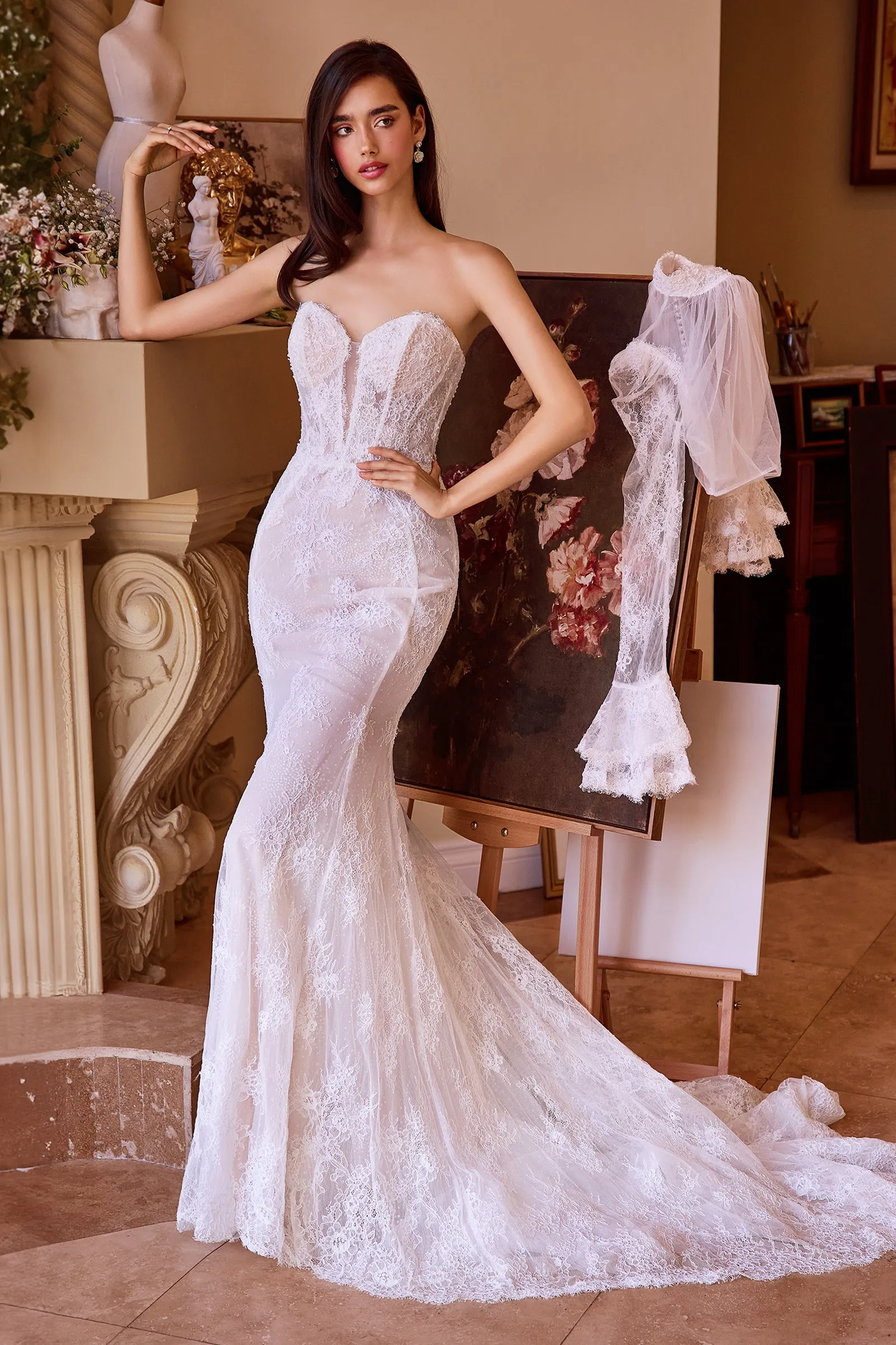 ANDREA & LEO WL042 Versitile Fitted Lace Bridal Gown sold by The Gown Galleria product image thumbnail 3