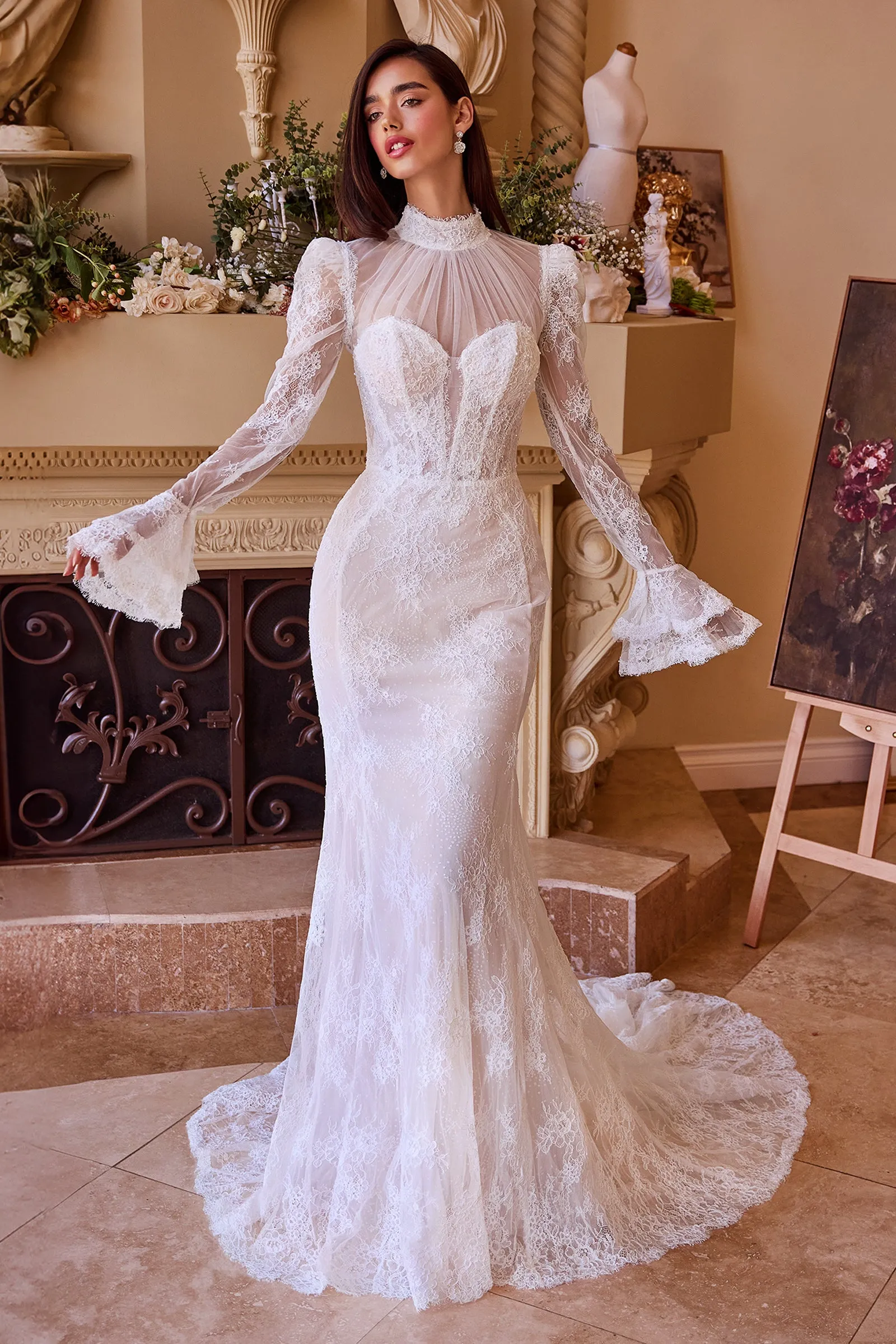 ANDREA & LEO WL042 Versitile Fitted Lace Bridal Gown sold by The Gown Galleria