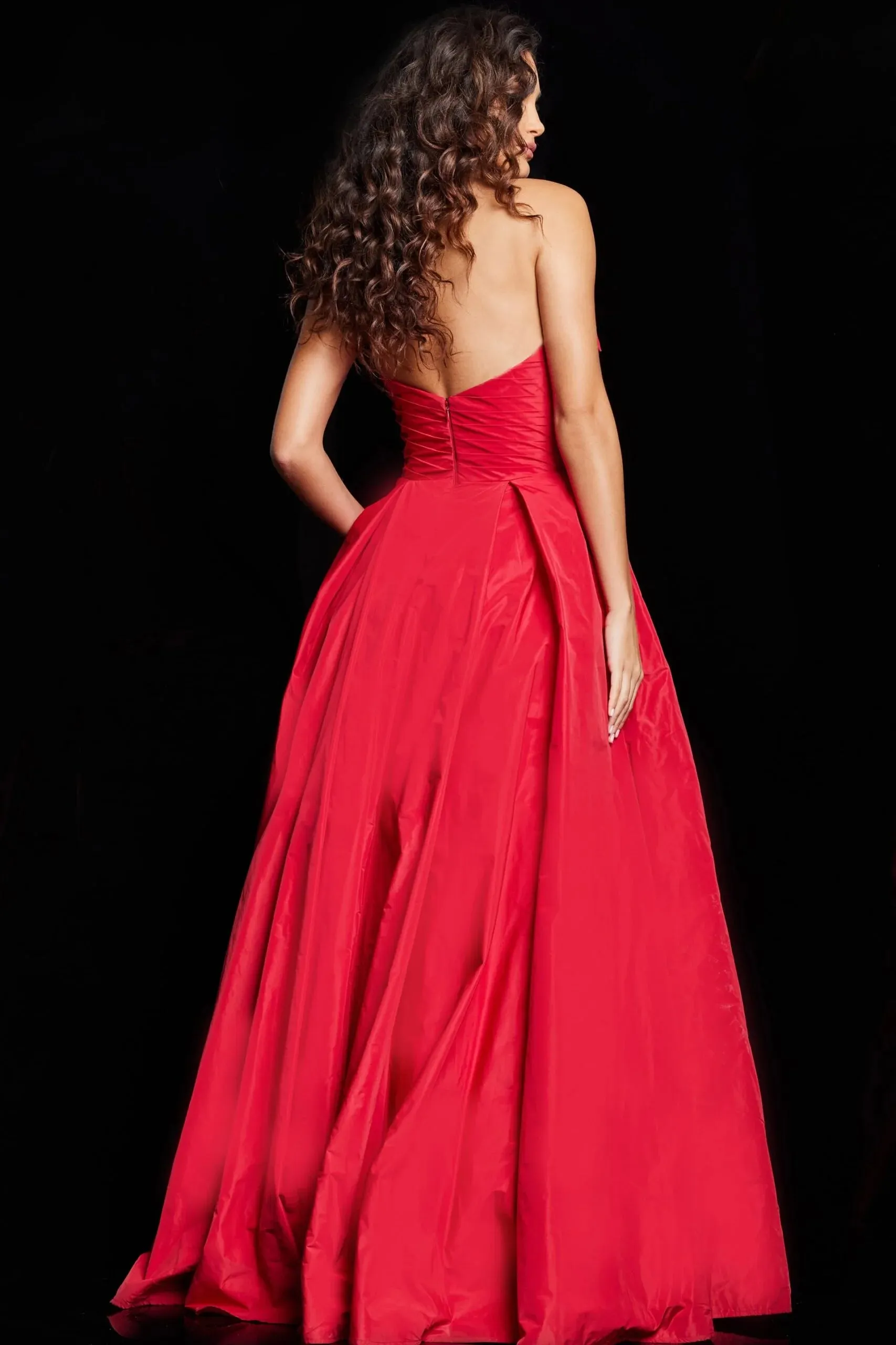 Jovani 37266 Strapless Ruffle Ballgown sold by The Gown Galleria product image thumbnail 2