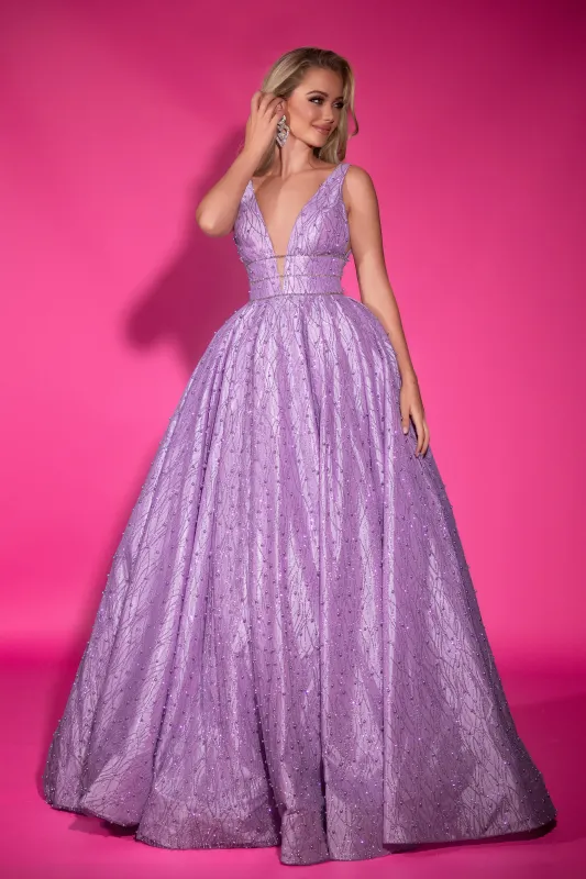 PORTIA & SCARLETT PS25316 Beaded Sleeveless Sweetheart Embellished Ballgown sold by The Gown Galleria