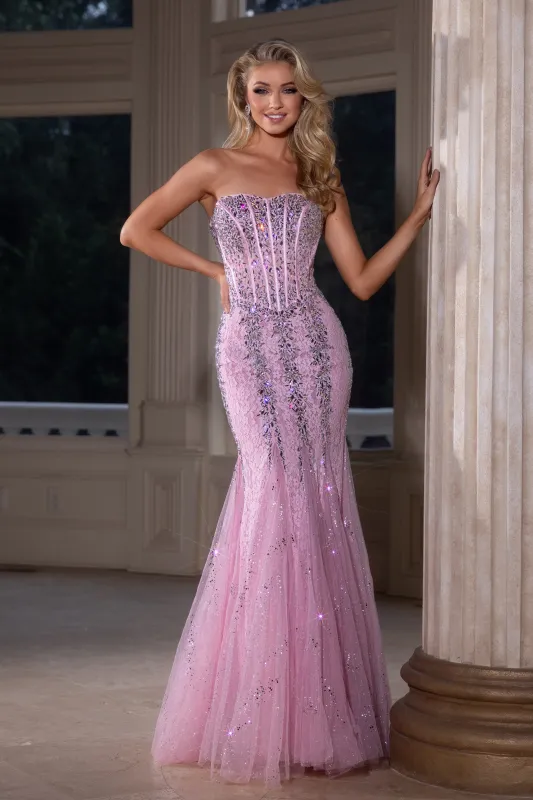 PORTIA & SCARLETT PS25169 Sweetheart Strapless, Beaded Prom Dress sold by The Gown Galleria
