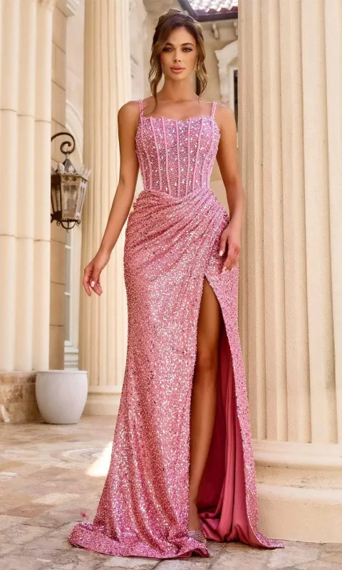 PORTIA & SCARLETT PS24943 Beeded Embellished Prom Dress sold by The Gown Galleria