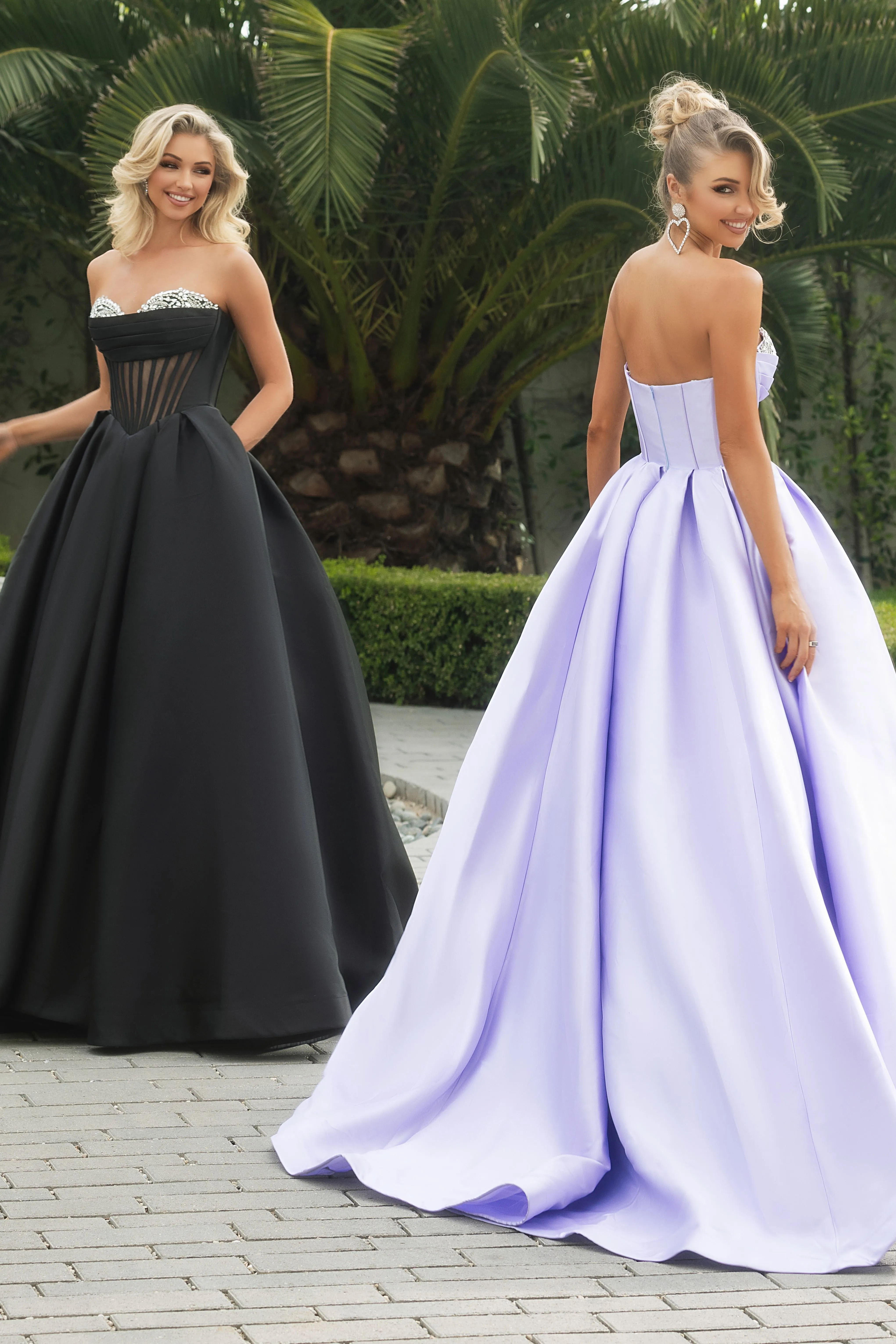 PORTIA & SCARLETT PS25306 Layered Skirt Sweetheart Ballgown sold by The Gown Galleria product image thumbnail 2