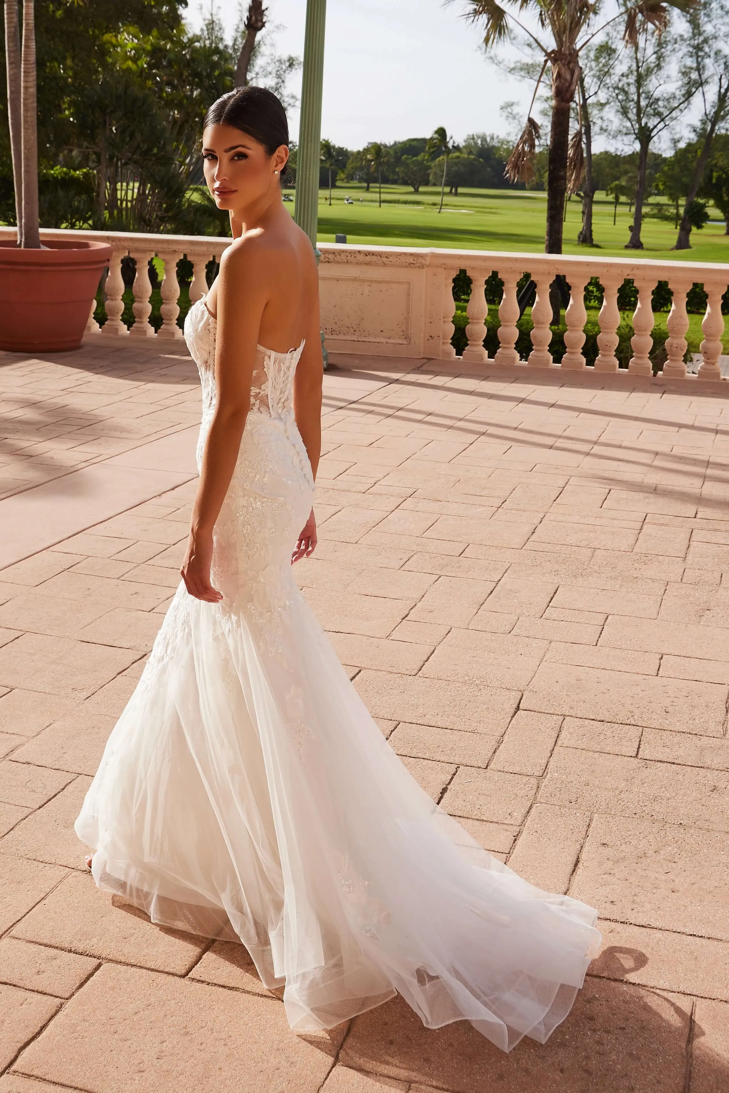 NOX ANABEL JQ1038 Strapless Floor-Length Trumpet Wedding Dress sold by The Gown Galleria product image thumbnail 5