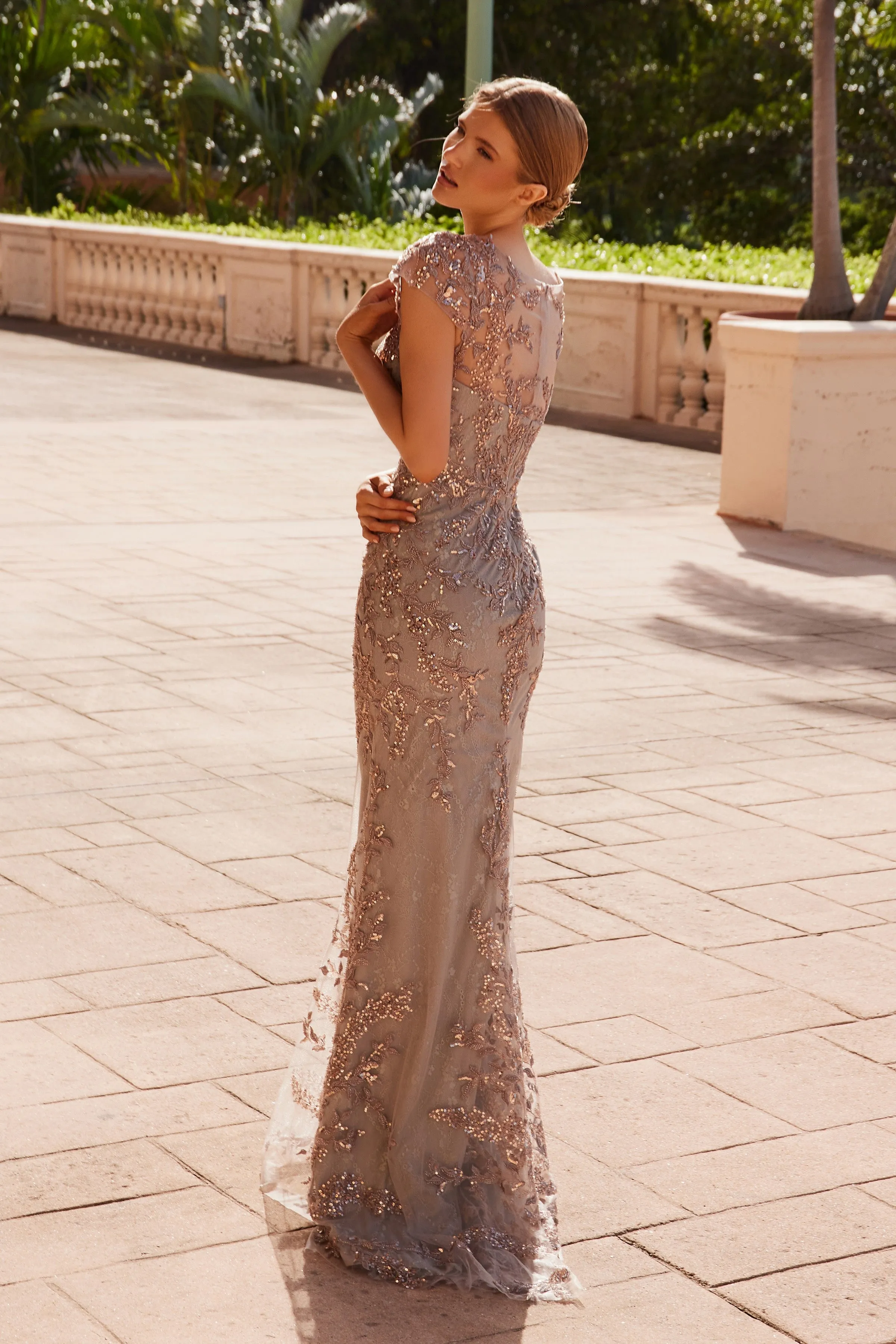 NOX ANABEL MT110 Sequins Mother Of The Bride Dress sold by The Gown Galleria product image thumbnail 2