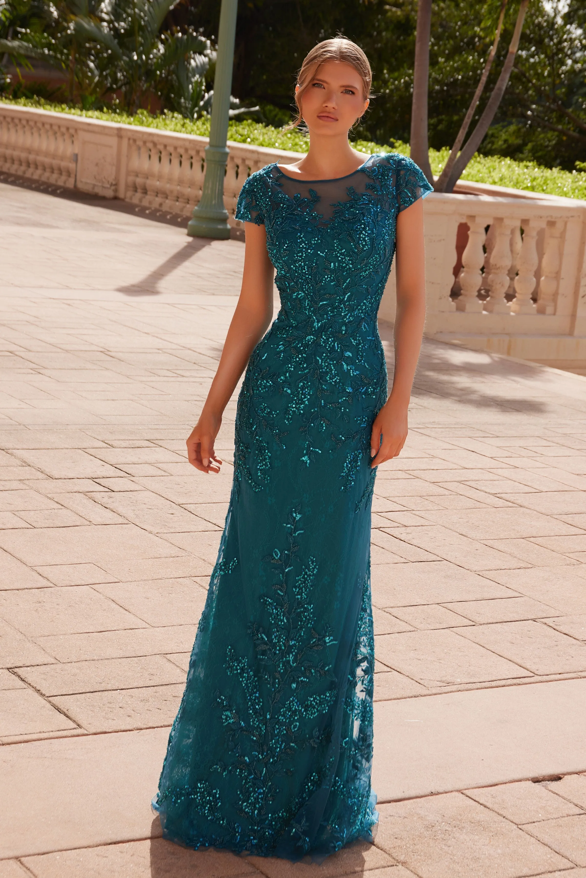 NOX ANABEL MT110 Sequins Mother Of The Bride Dress sold by The Gown Galleria product image thumbnail 5