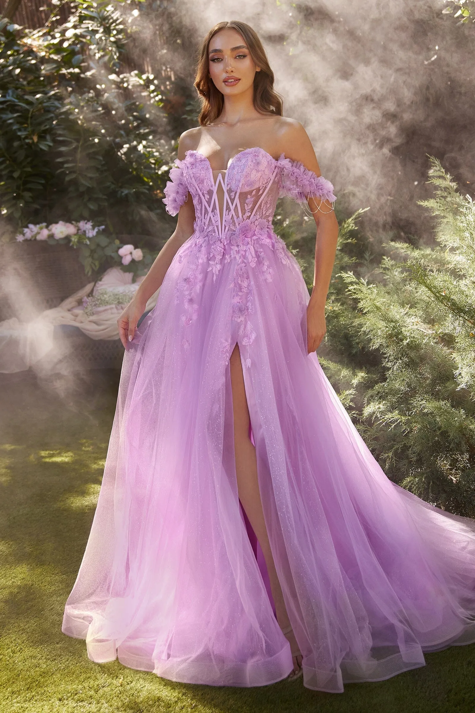 ANDREA & LEO A1237 Off The Shoulder A-Line Gown sold by The Gown Galleria product image thumbnail 3