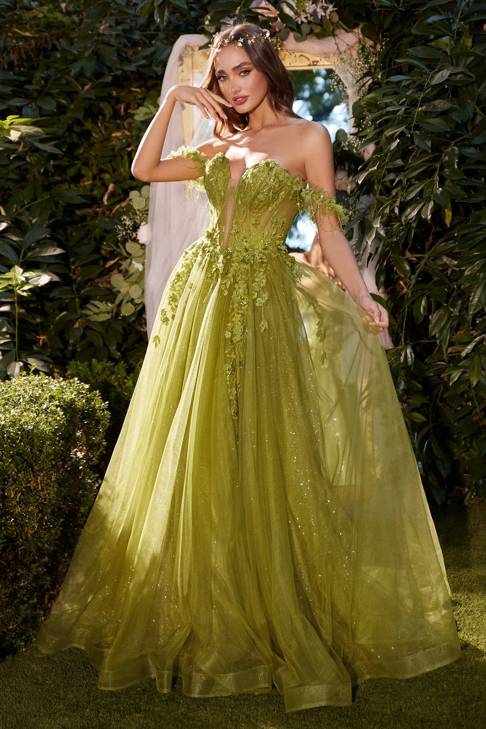 ANDREA & LEO A1237 Off The Shoulder A-Line Gown sold by The Gown Galleria product image thumbnail 5