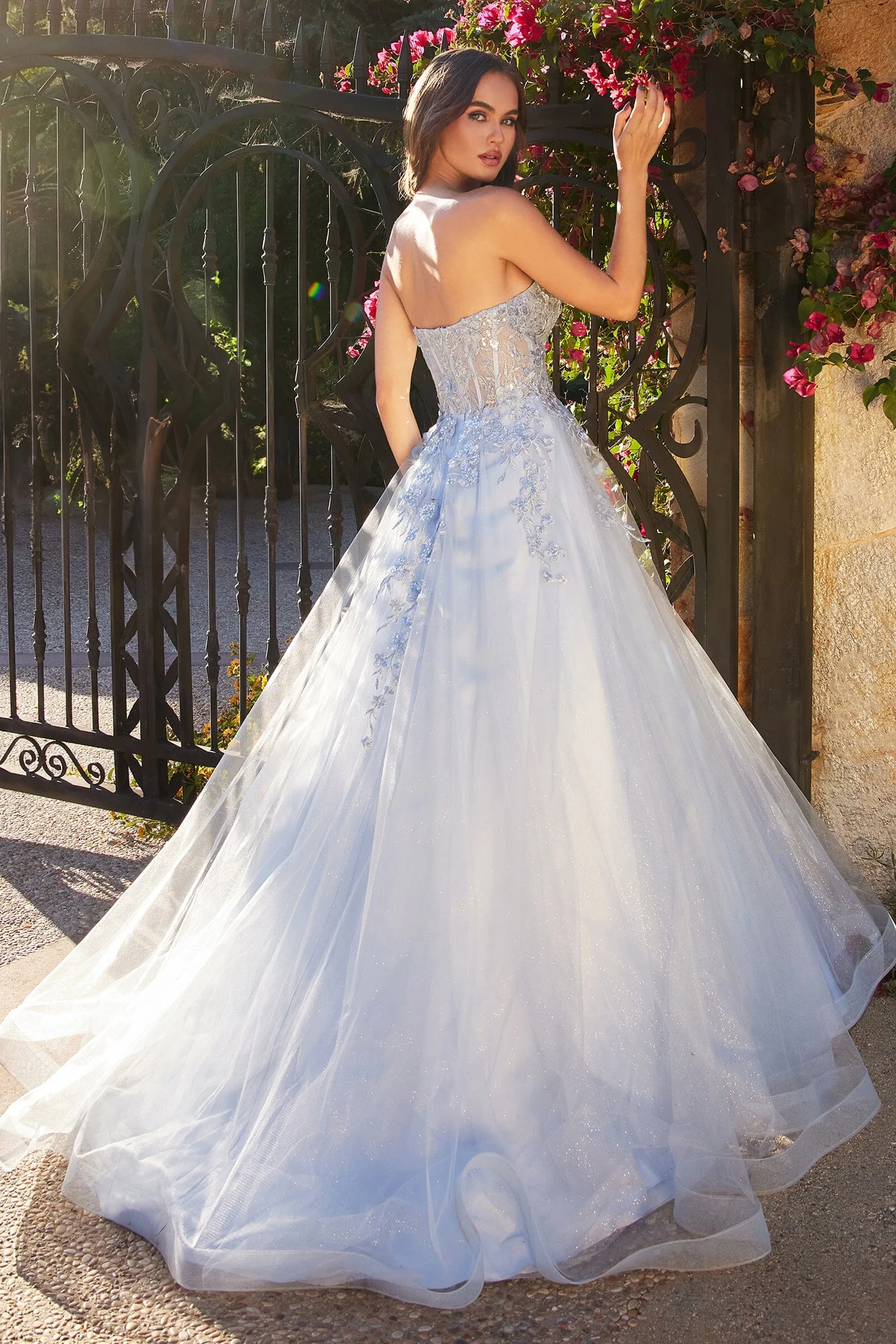 ANDREA & LEO A1339 Layered Tulle Strapless Ball Gown sold by The Gown Galleria product image thumbnail 2