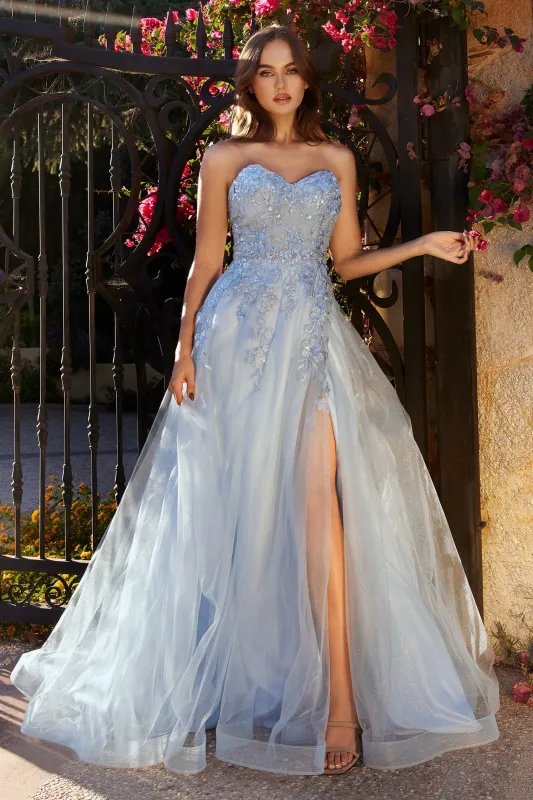 ANDREA & LEO A1339 Layered Tulle Strapless Ball Gown sold by The Gown Galleria