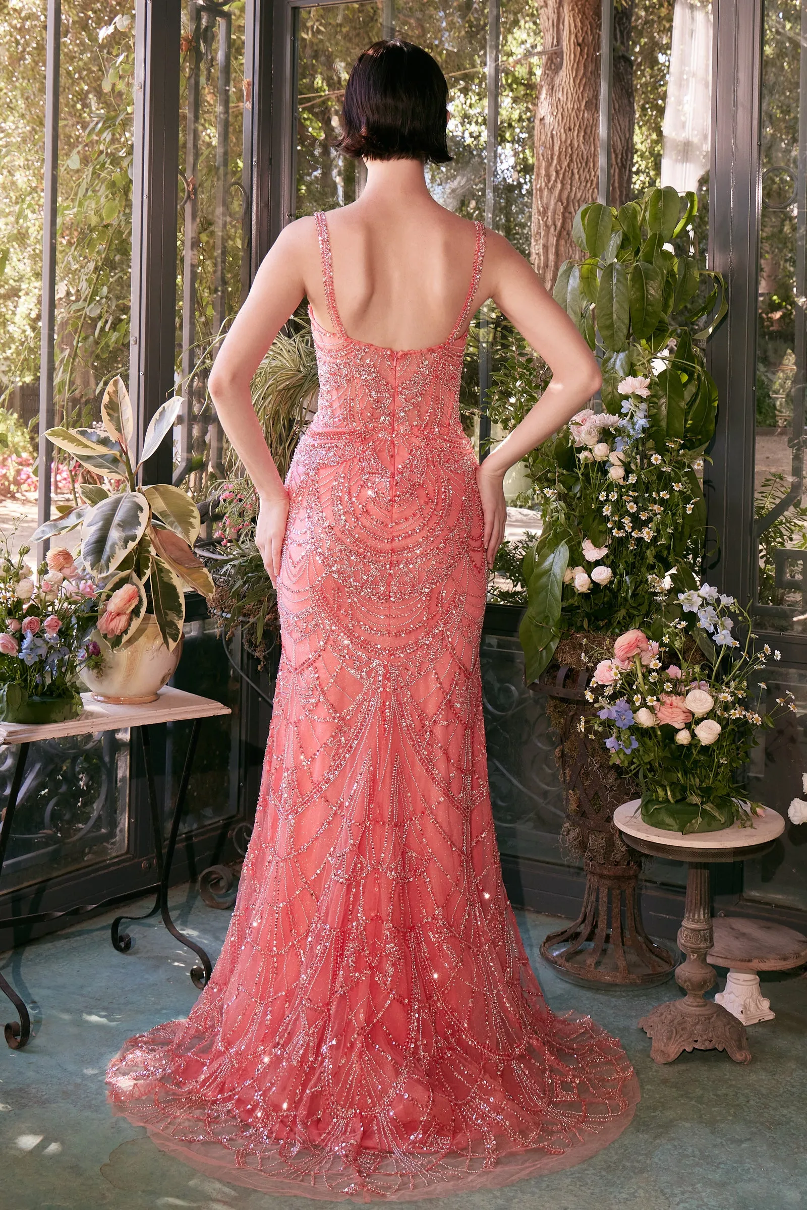 ANDREA & LEO A1363 Fitted Beaded Evening Gown sold by The Gown Galleria product image thumbnail 2