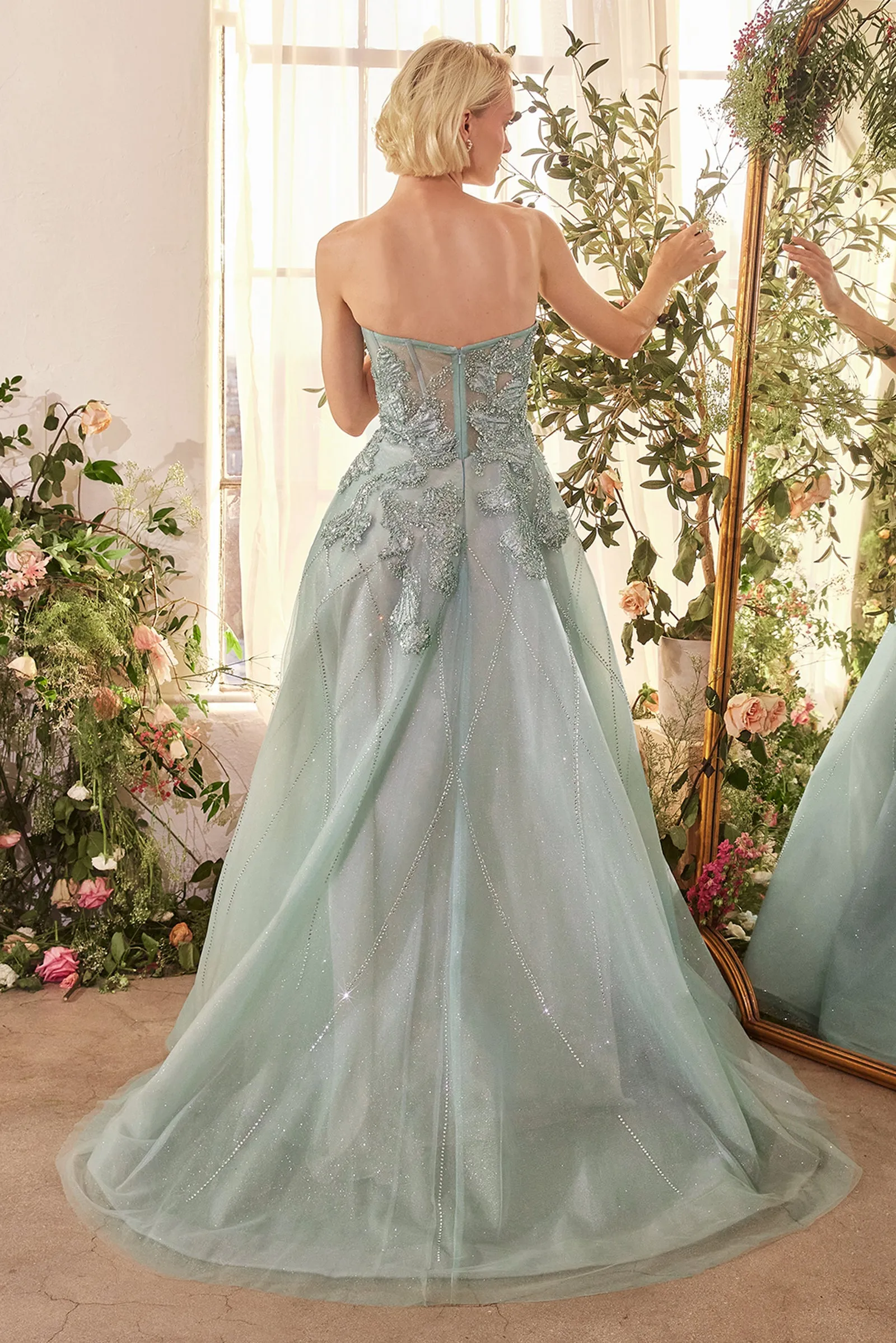 ANDREA & LEO A1387 Strapless Embellished Tulle Ball Gown sold by The Gown Galleria product image thumbnail 2