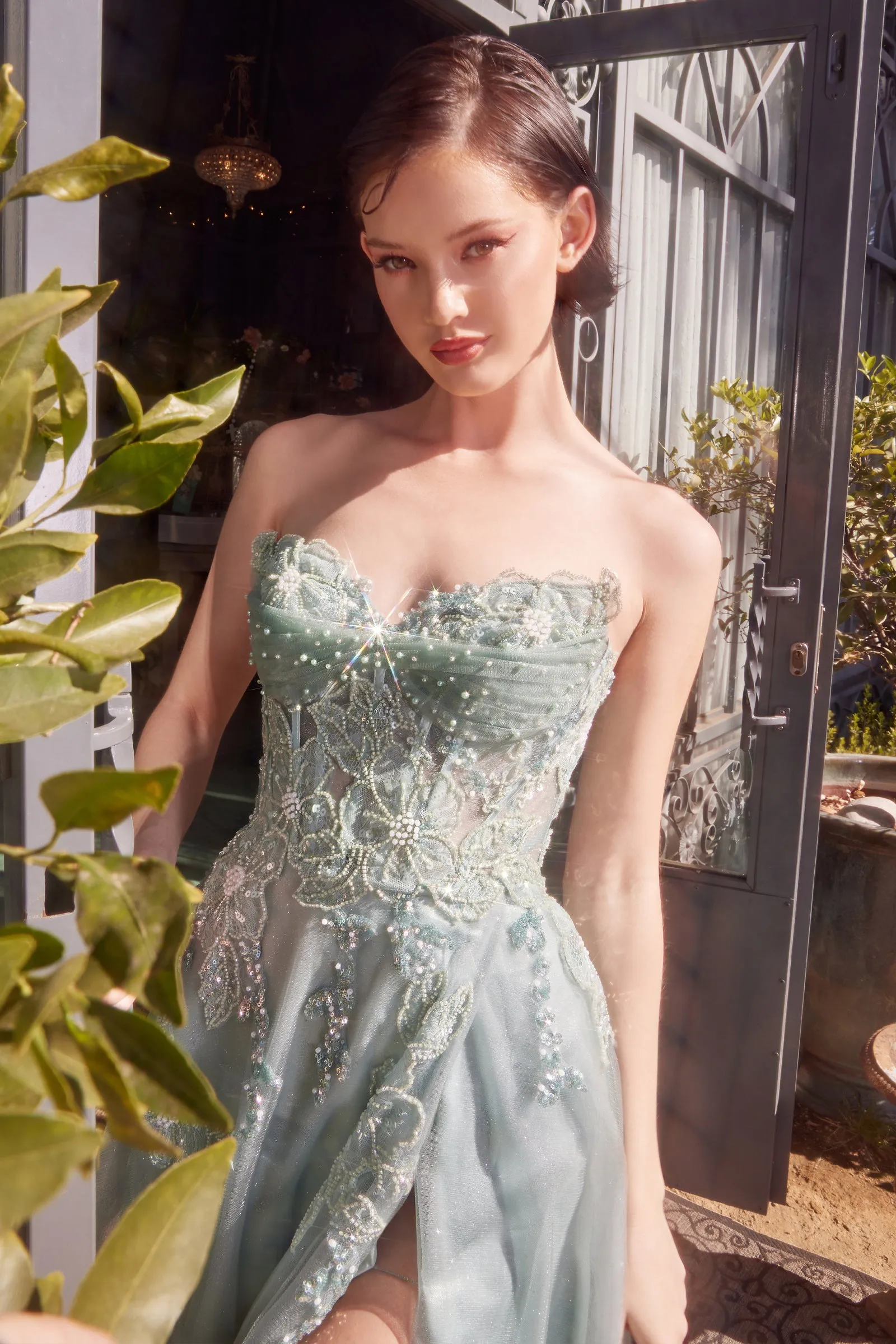 ANDREA & LEO A1378 Strapless Layered Tulle Ball Gown sold by The Gown Galleria product image thumbnail 4