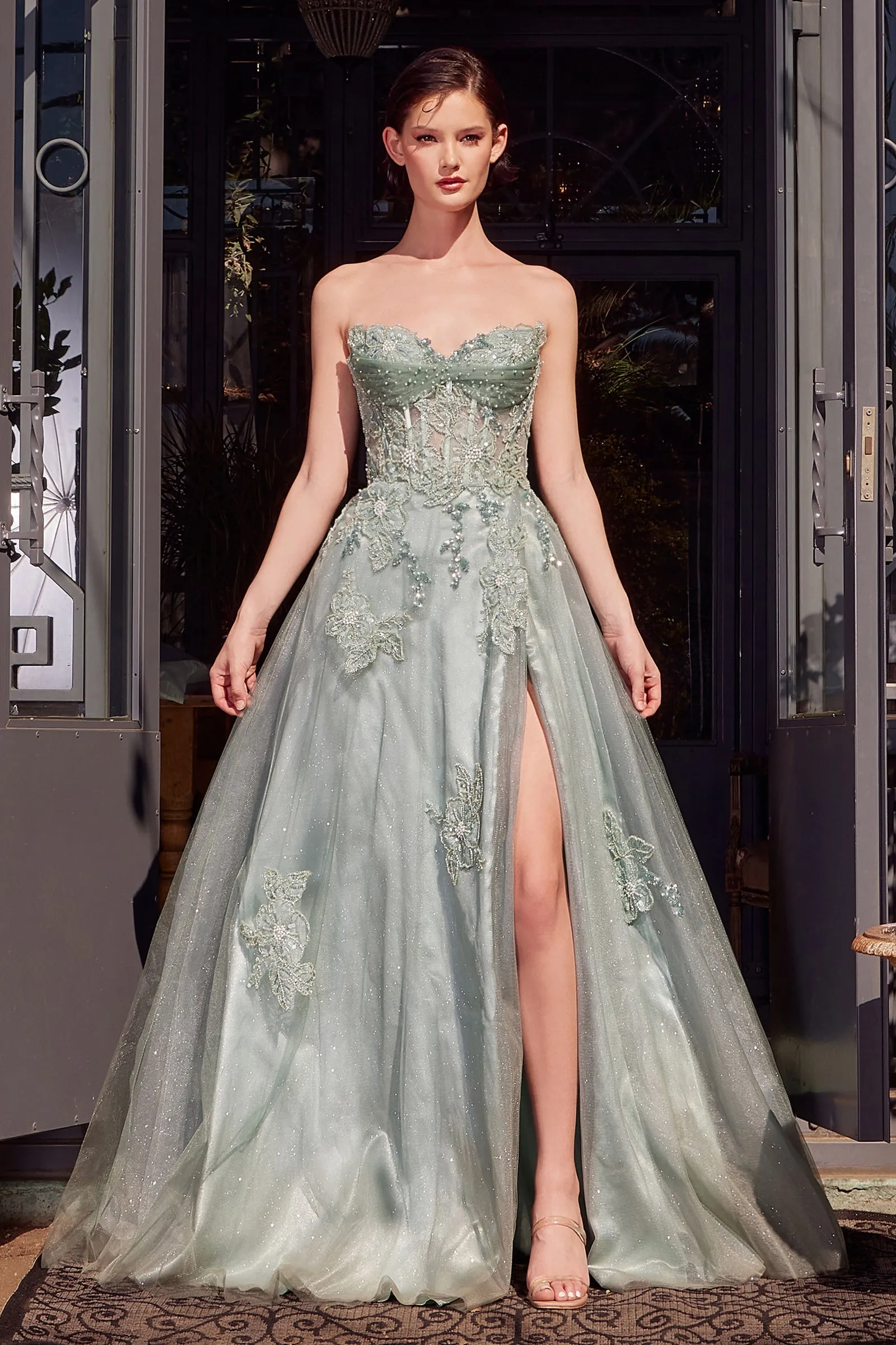 ANDREA & LEO A1378 Strapless Layered Tulle Ball Gown sold by The Gown Galleria product image thumbnail 3