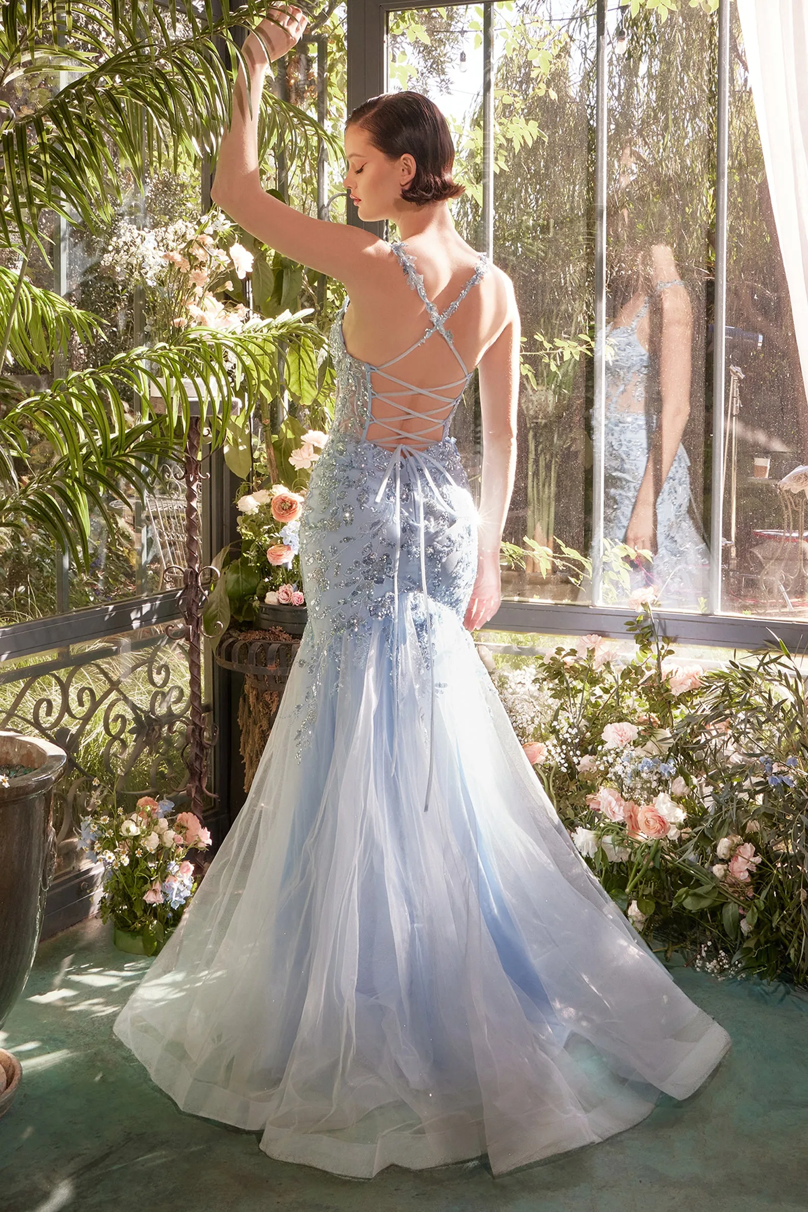 ANDREA & LEO A1429 Sequin Lace Applique Mermaid Gown sold by The Gown Galleria product image thumbnail 2