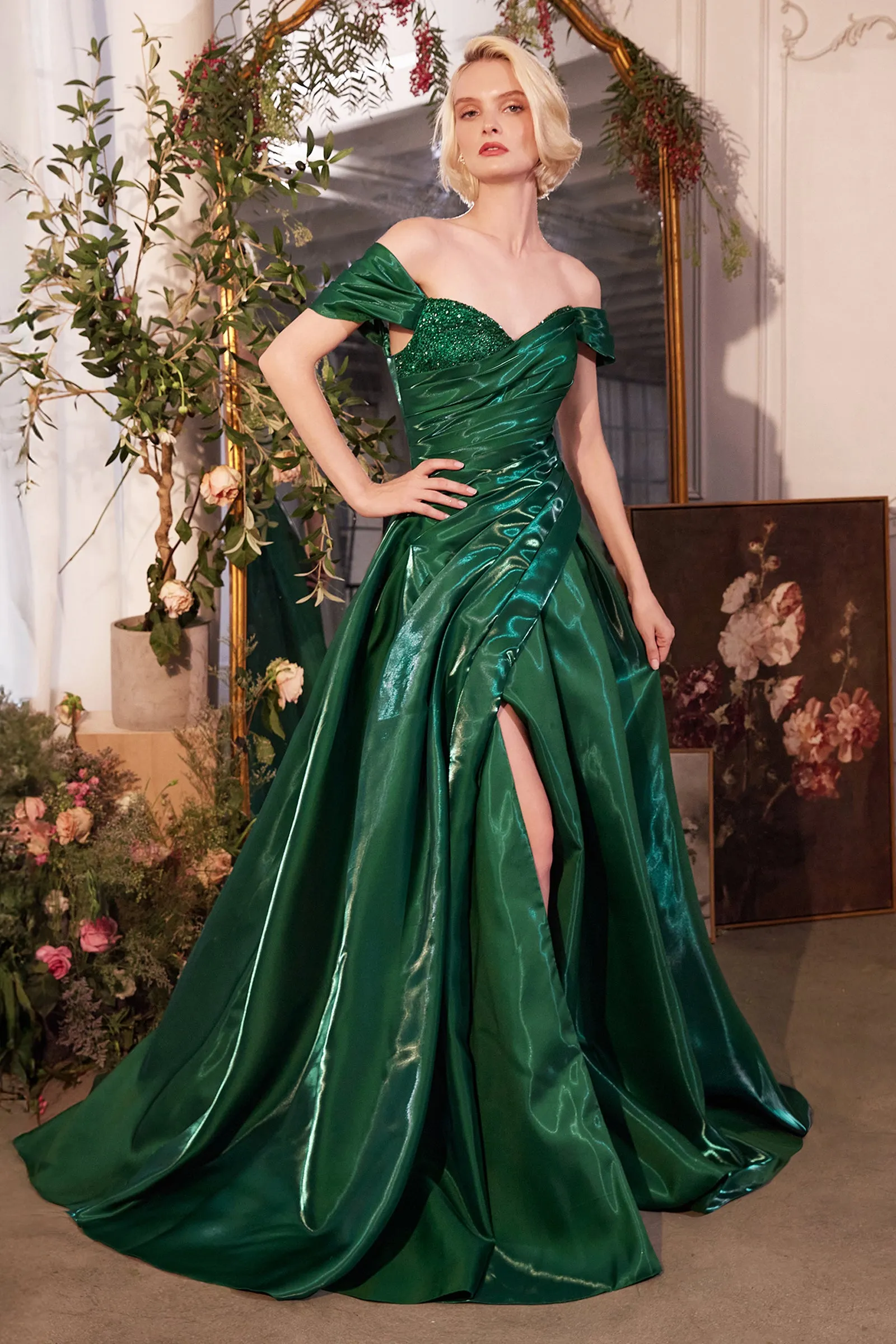 ANDREA & LEO A1424 Off The Shoulder Organza Ball Gown sold by The Gown Galleria product image thumbnail 3