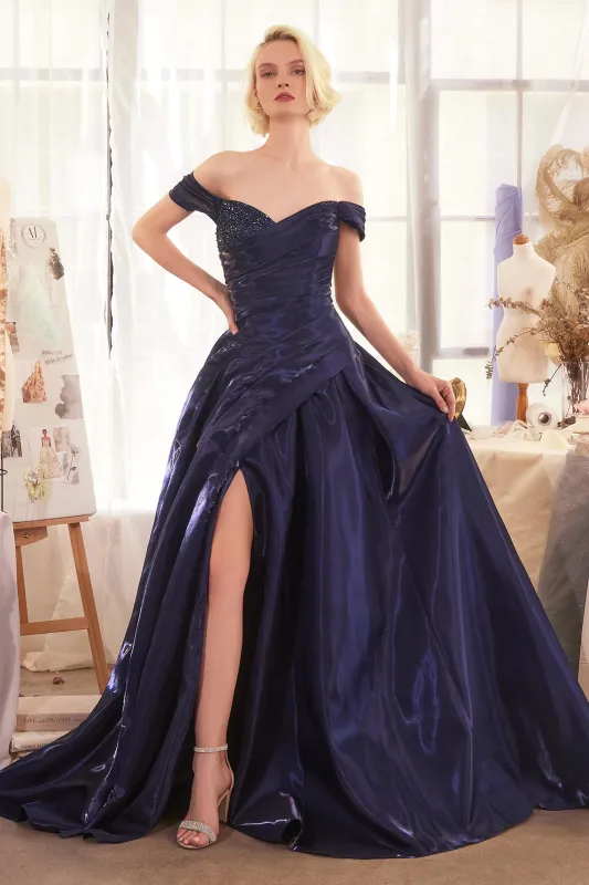 ANDREA & LEO A1424 Off The Shoulder Organza Ball Gown made by The Gown Galleria