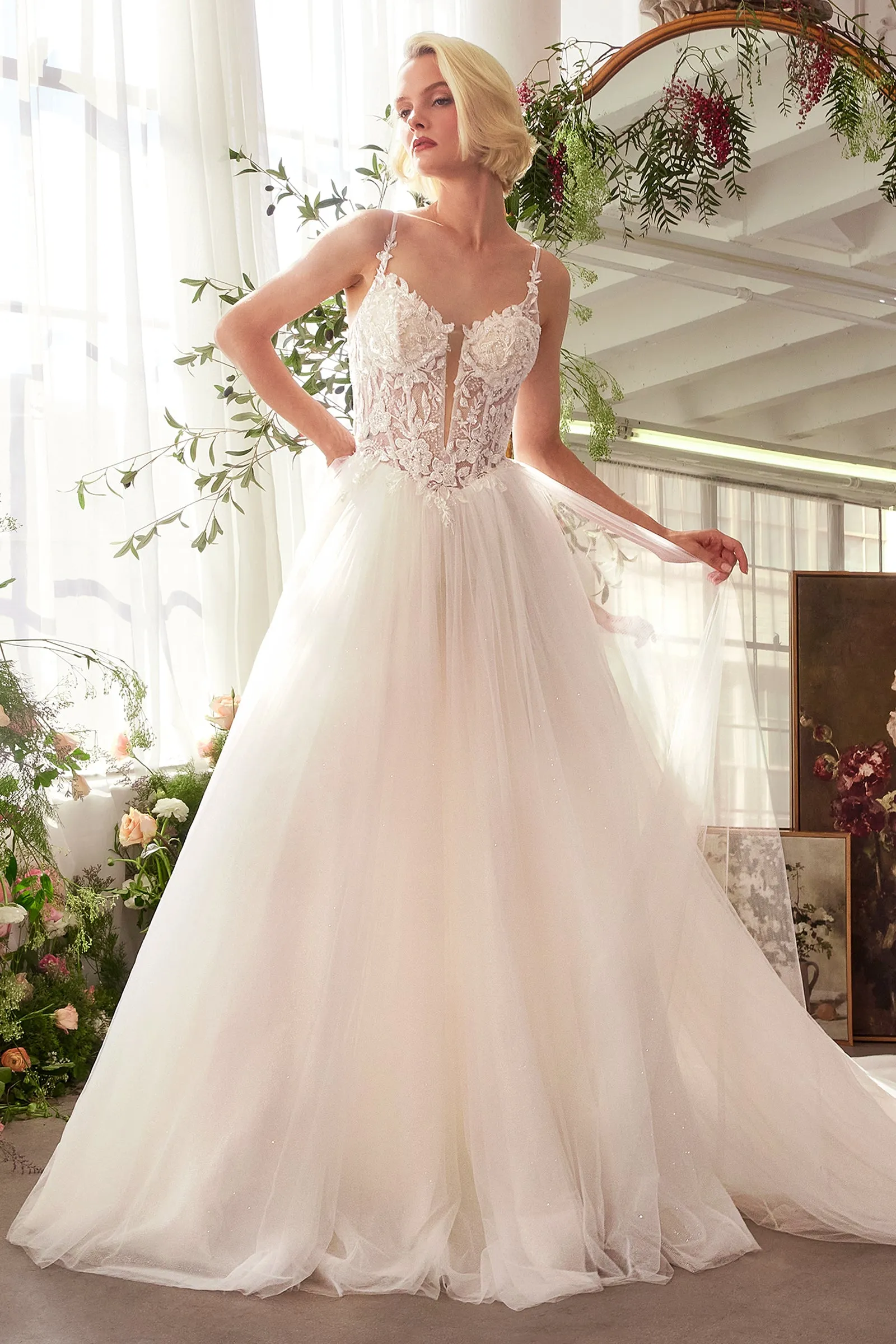 ANDREA & LEO WL029 Lace & Tulle Bridal Ball Gown sold by The Gown Galleria