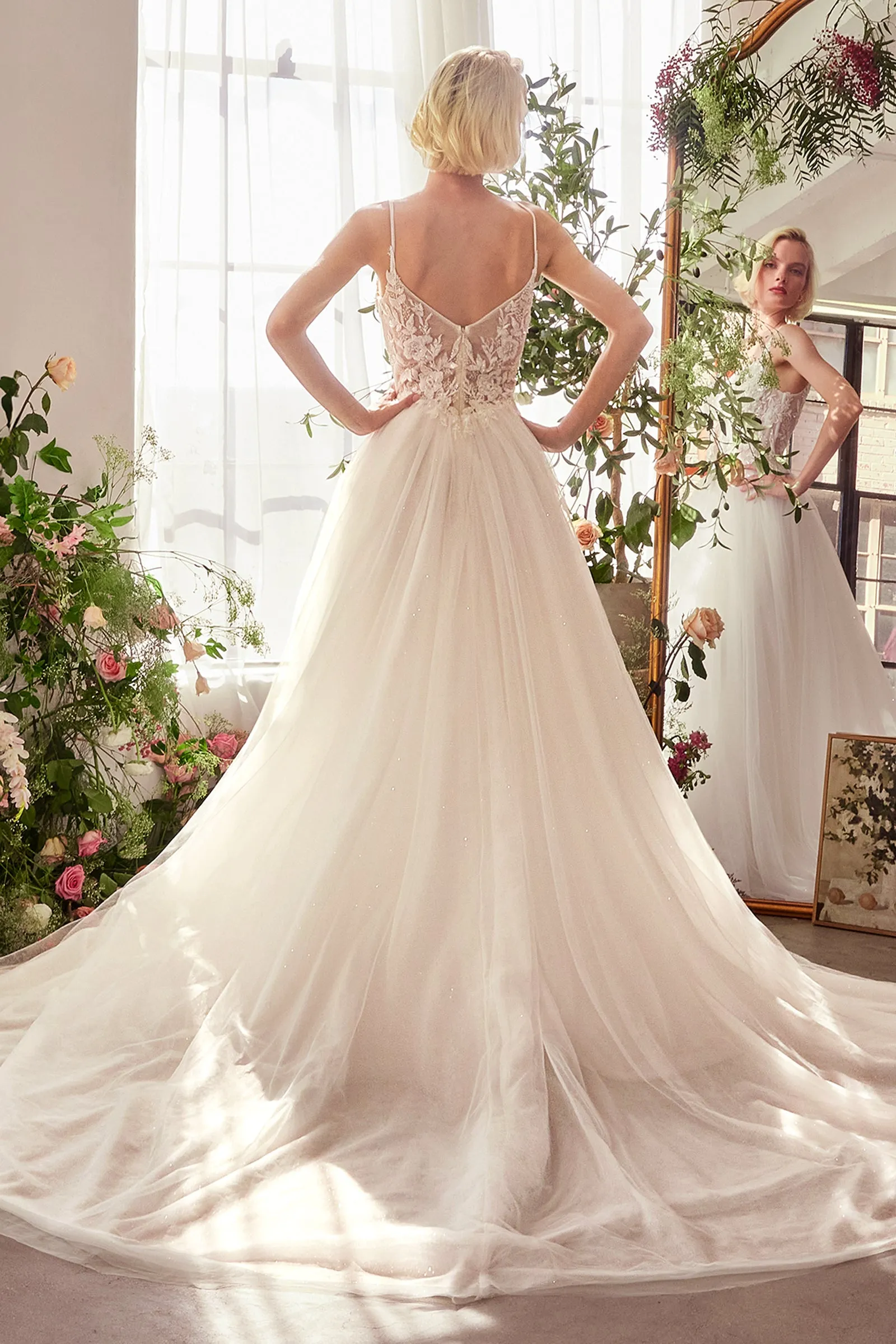 ANDREA & LEO WL029 Lace & Tulle Bridal Ball Gown sold by The Gown Galleria product image thumbnail 2