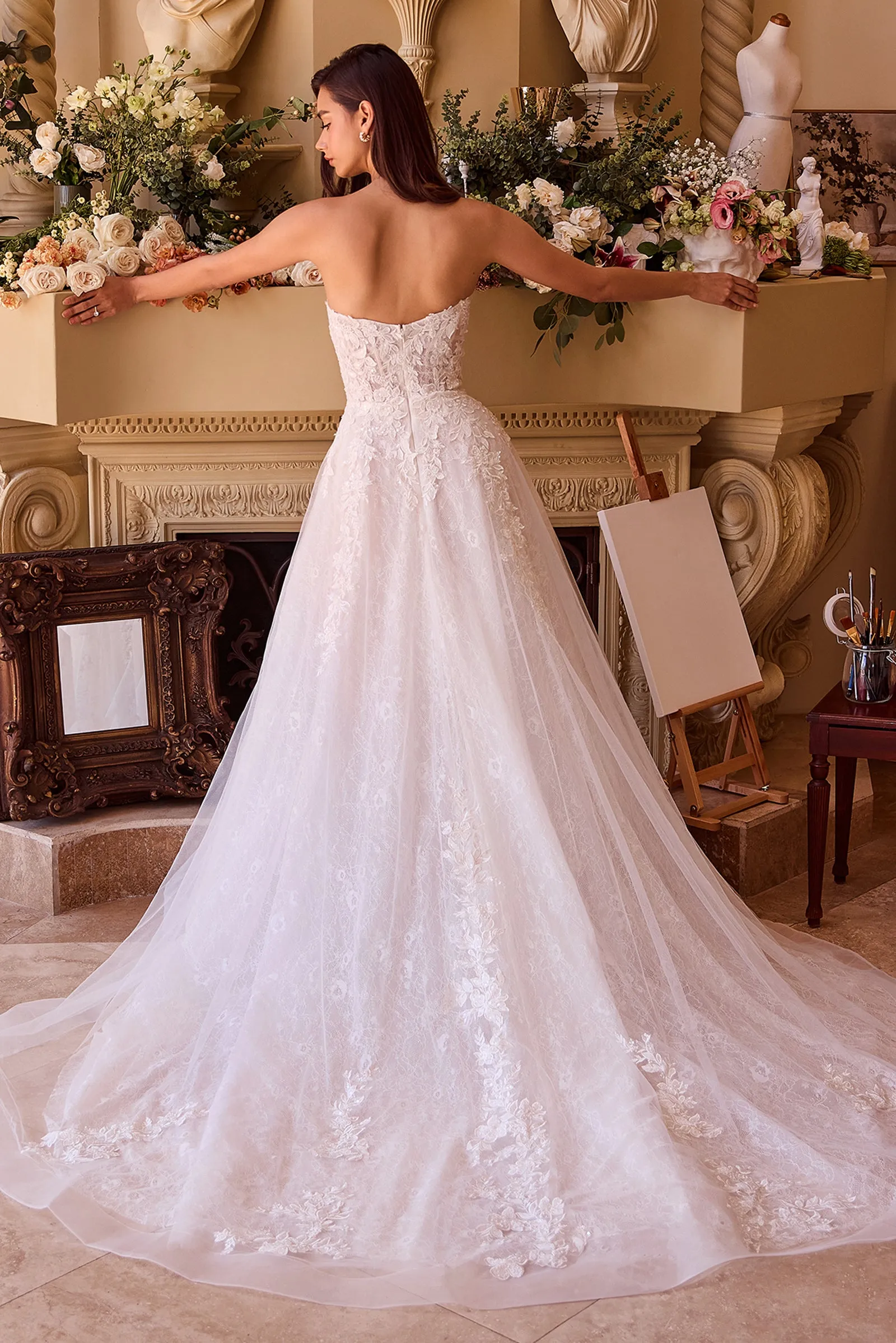 ANDREA & LEO WL052 Deep Sweetheart Strapless Bridal Ball Gown sold by The Gown Galleria product image thumbnail 2