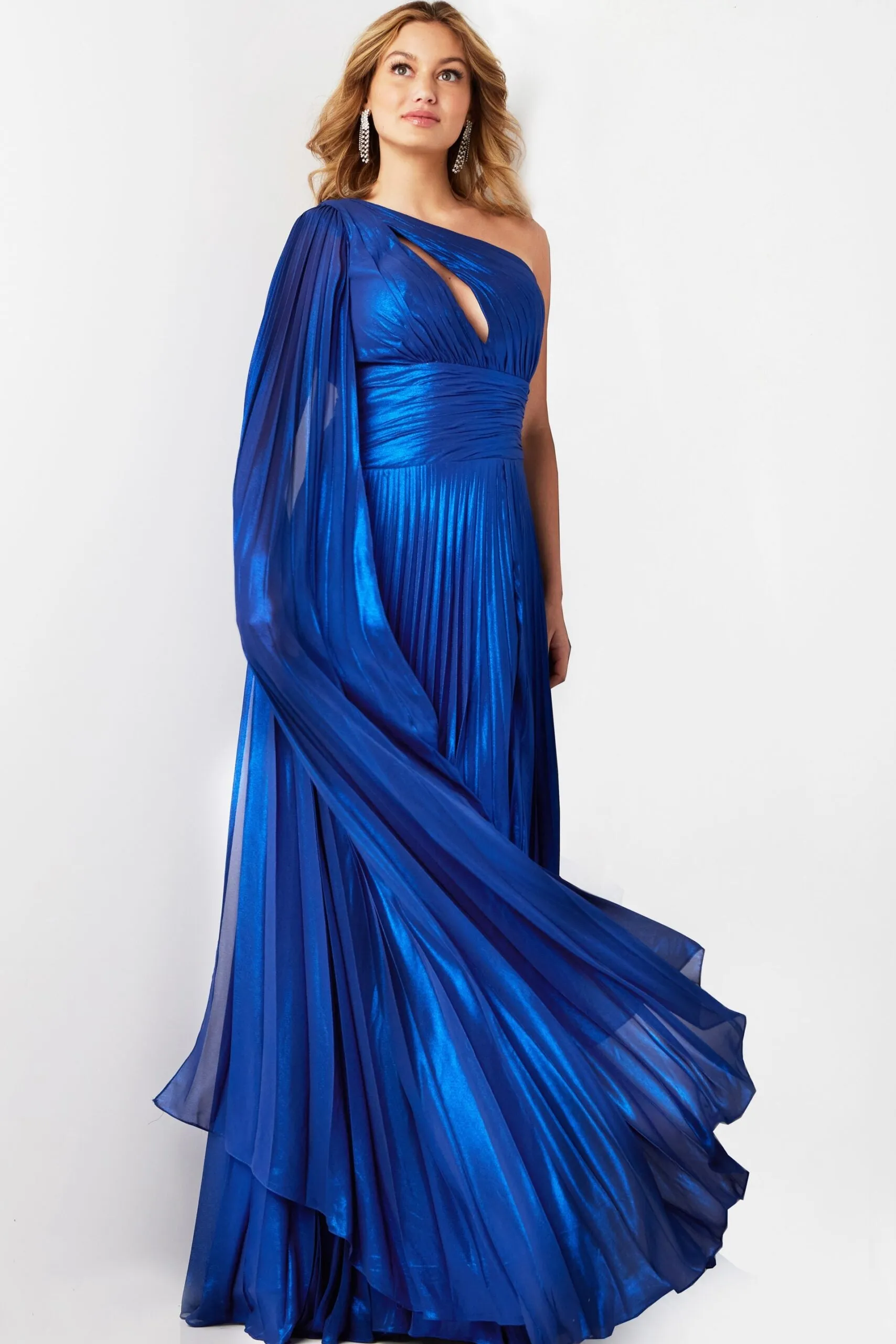 Jovani 36462 Cape Sleeve Cutout Prom Dress sold by The Gown Galleria product image thumbnail 5