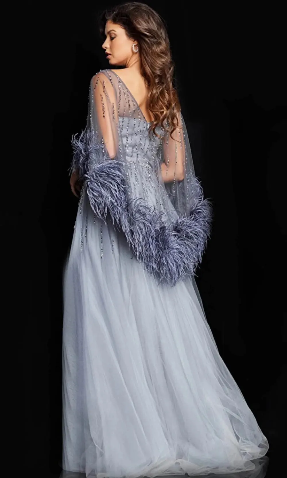 Jovani 26265 Beaded Illusion Bateau Evening Dress sold by The Gown Galleria product image thumbnail 2