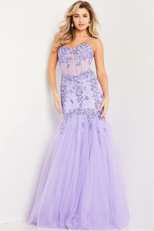 Jovani 37249 Embellished Mermaid Prom Dress sold by The Gown Galleria