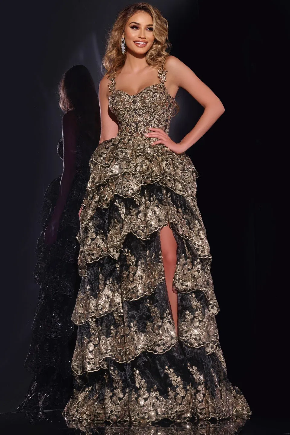 Jovani 37630 Sequin Embellished Ballgown sold by The Gown Galleria product image thumbnail 4