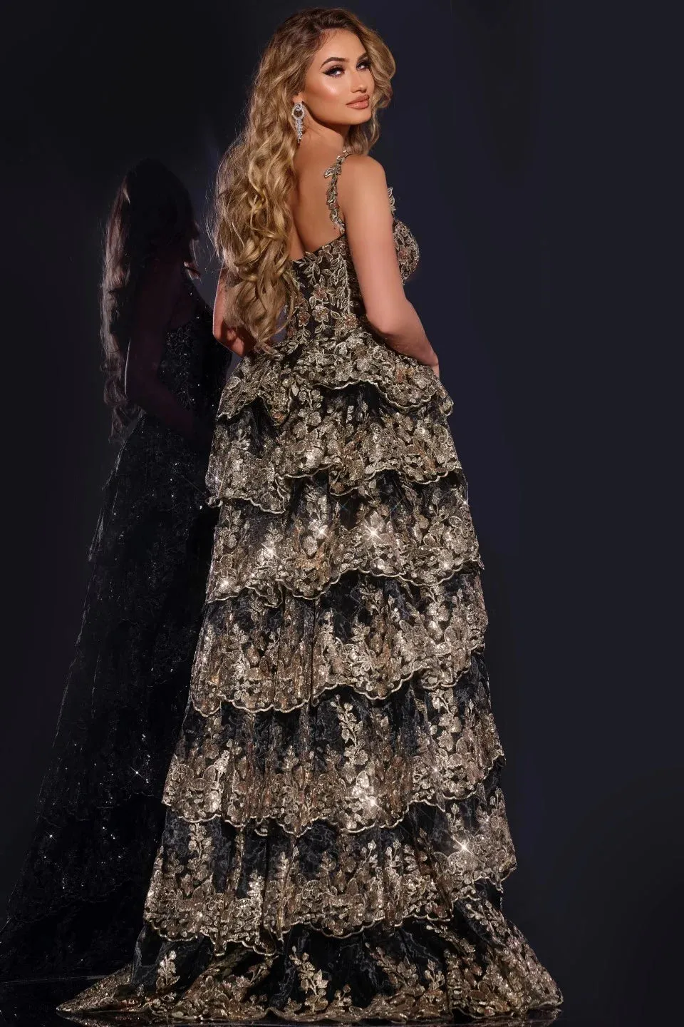 Jovani 37630 Sequin Embellished Ballgown sold by The Gown Galleria product image thumbnail 5