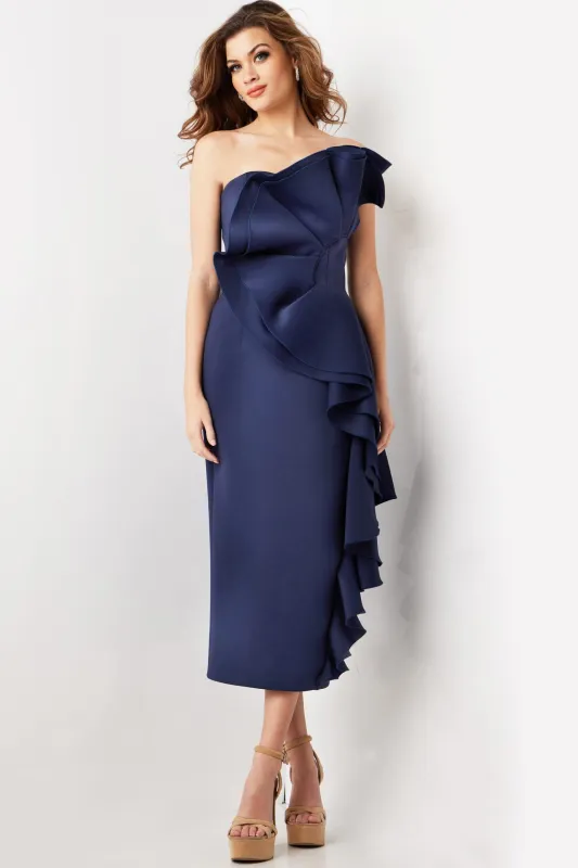 Jovani 38187 Strapless Ruffle Accented Formal Dress sold by The Gown Galleria