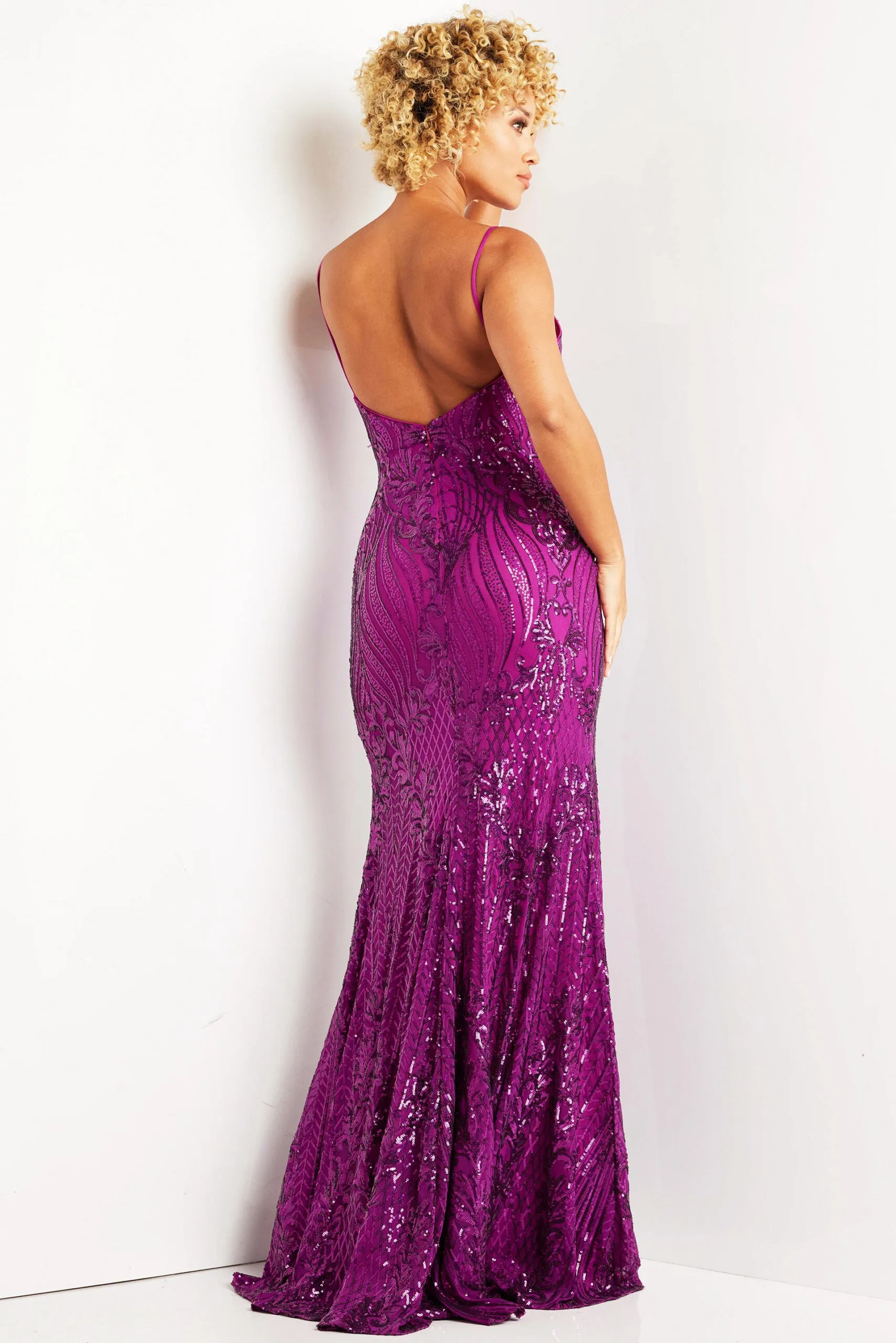 Jovani 38337 Sleeveless Sequin Dress sold by The Gown Galleria product image thumbnail 2