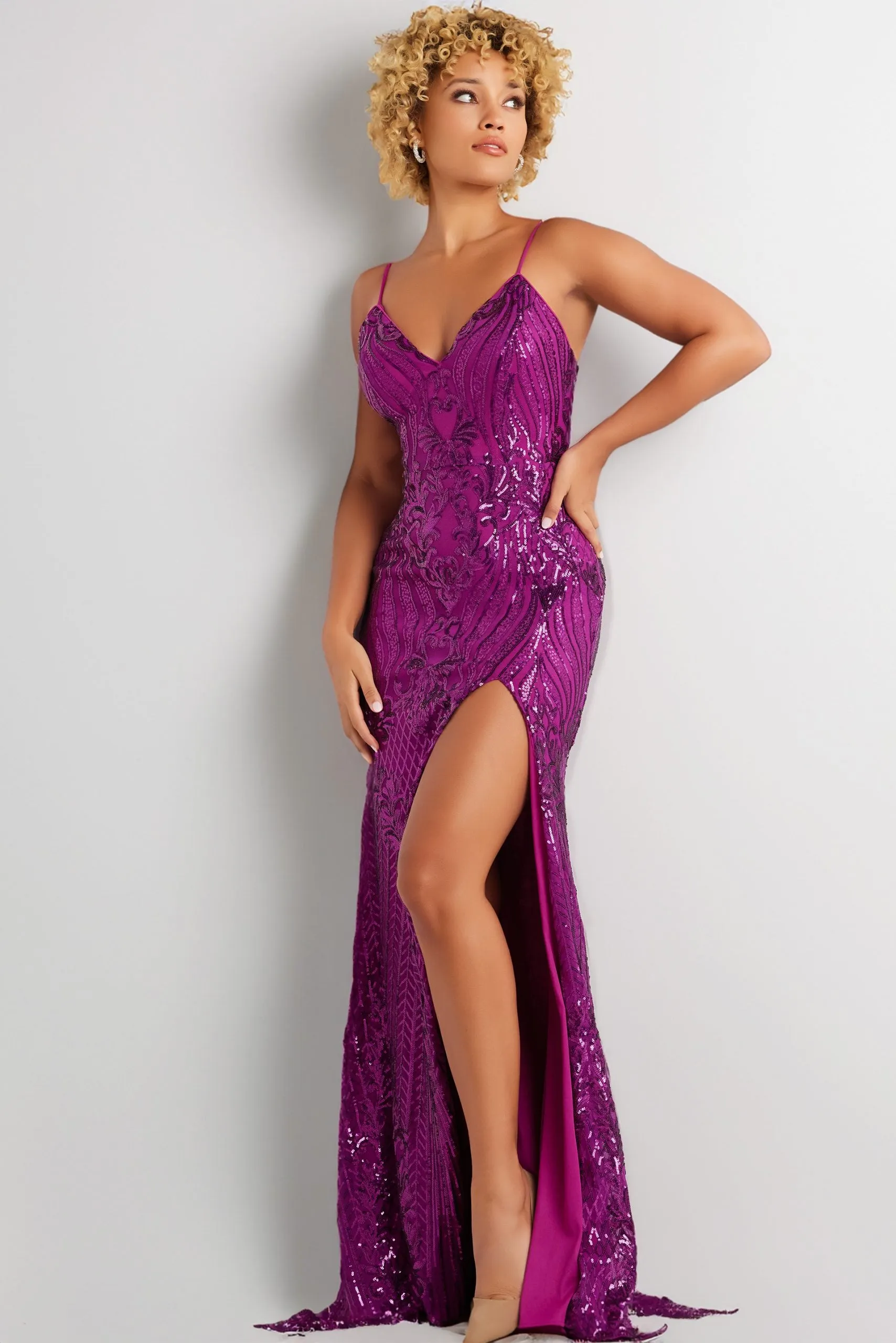 Jovani 38337 Sleeveless Sequin Dress sold by The Gown Galleria
