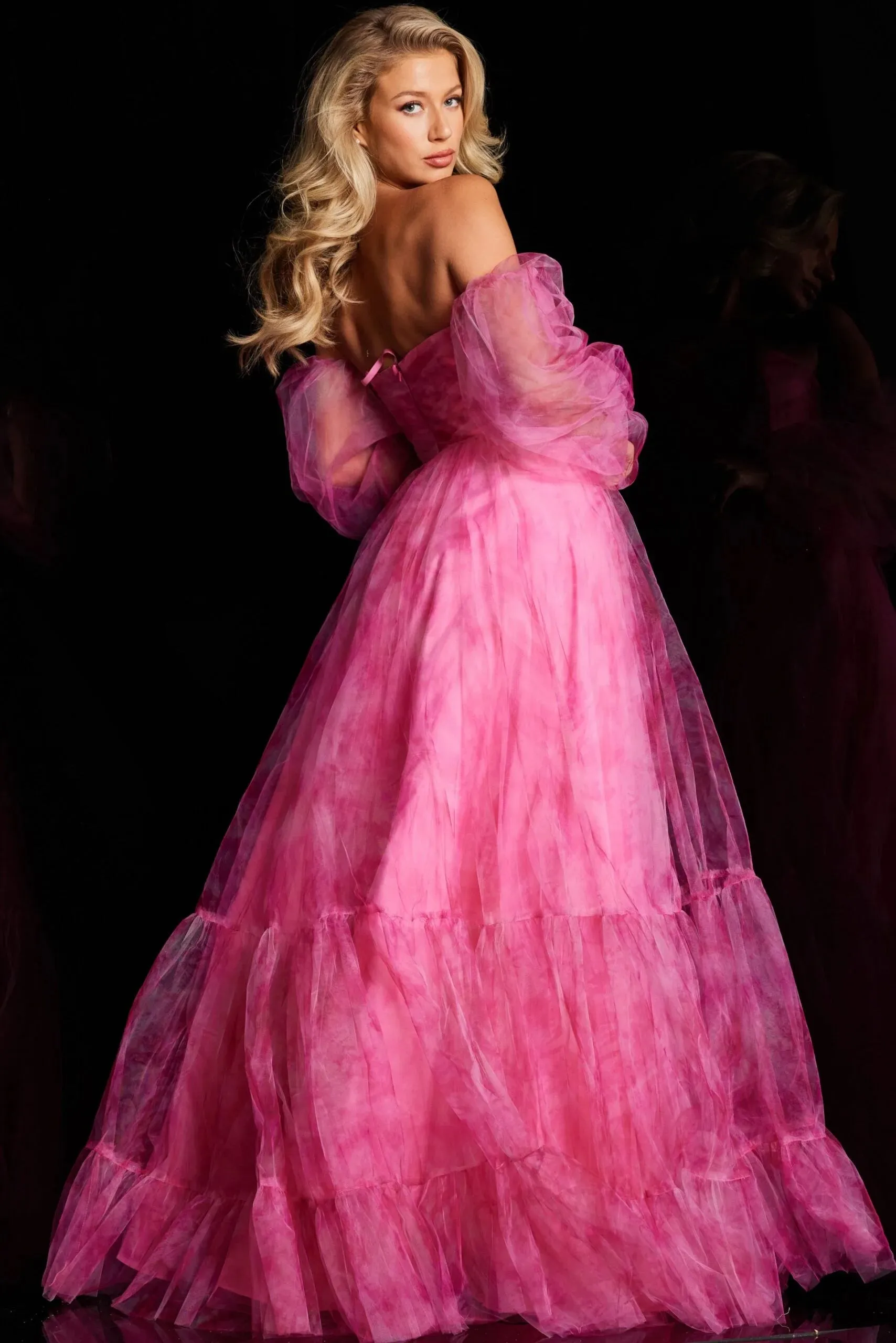 Jovani 38605 Pleated Bodice A-Line Dress sold by The Gown Galleria product image thumbnail 2