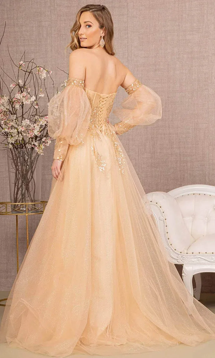 GLS BY GLORIA GL3118 Sweetheart Sequin Mesh Prom Gown sold by The Gown Galleria product image thumbnail 2