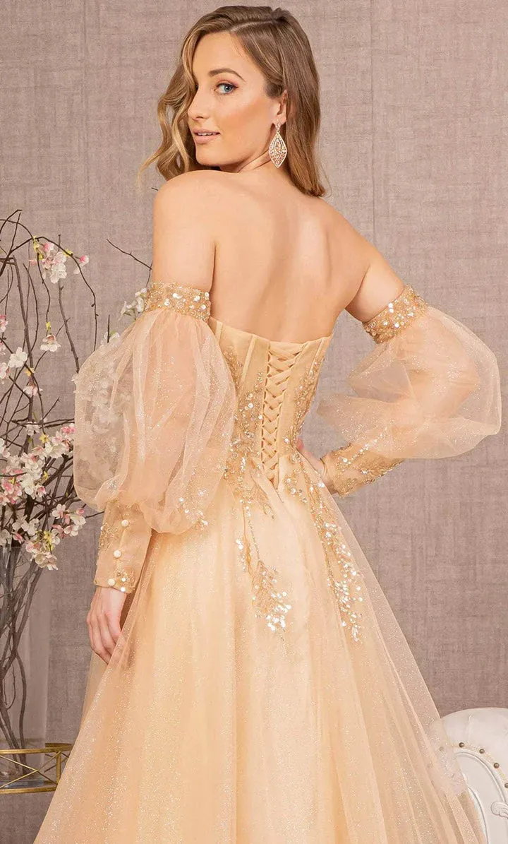GLS BY GLORIA GL3118 Sweetheart Sequin Mesh Prom Gown sold by The Gown Galleria product image thumbnail 5