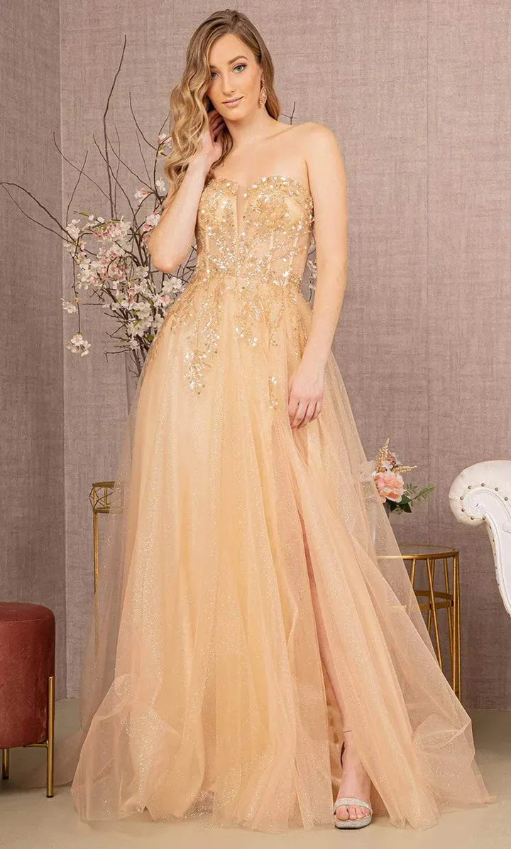 GLS BY GLORIA GL3118 Sweetheart Sequin Mesh Prom Gown sold by The Gown Galleria product image thumbnail 3