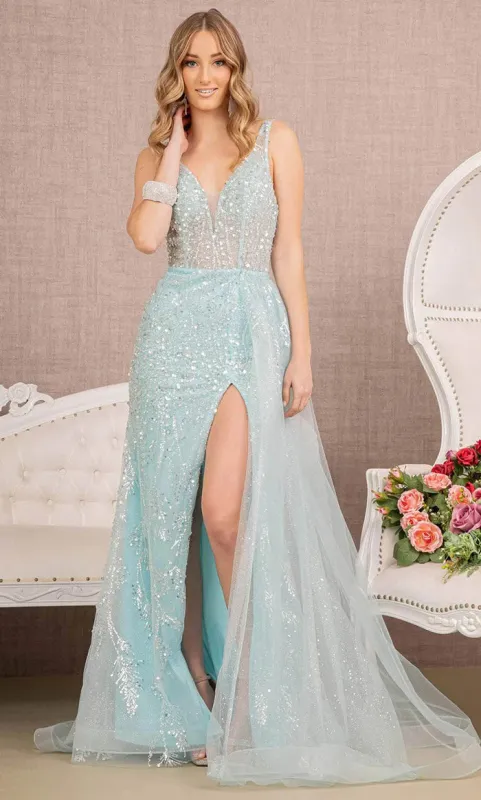 GLS BY GLORIA GL3119 Sleeveless Sequin Prom Gown sold by The Gown Galleria