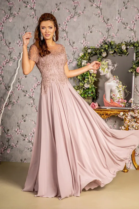 GLS BY GLORIA GL3492 Beaded A-Line Prom Gown sold by The Gown Galleria