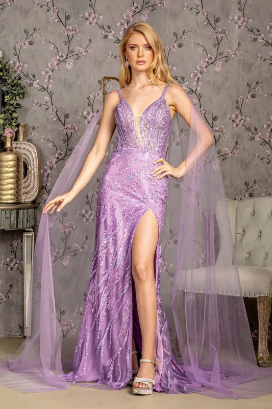 GLS BY GLORIA GL3369 Fitted Sequin Evening Dress sold by The Gown Galleria
