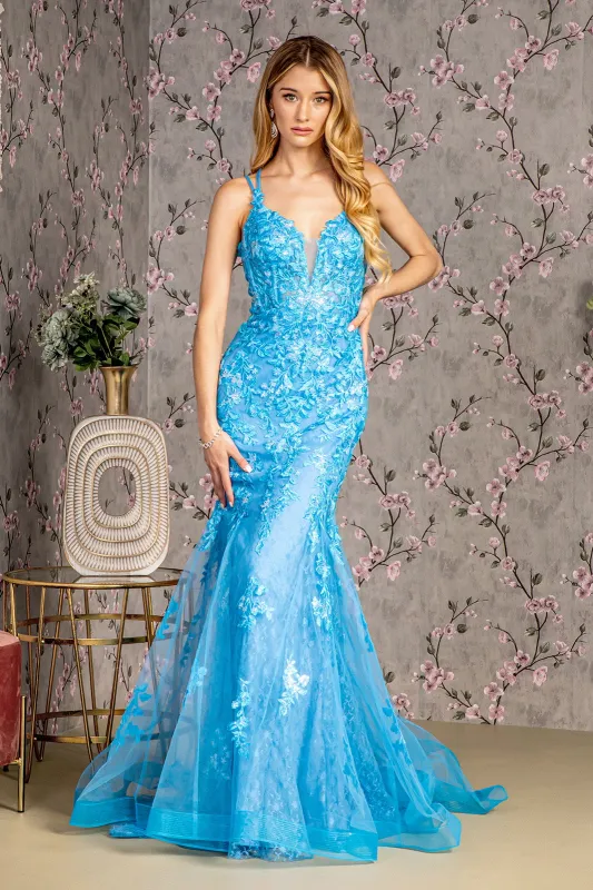 GLS BY GLORIA GL3333 Plunging Sweetheart Mermaid Evening Dress sold by The Gown Galleria