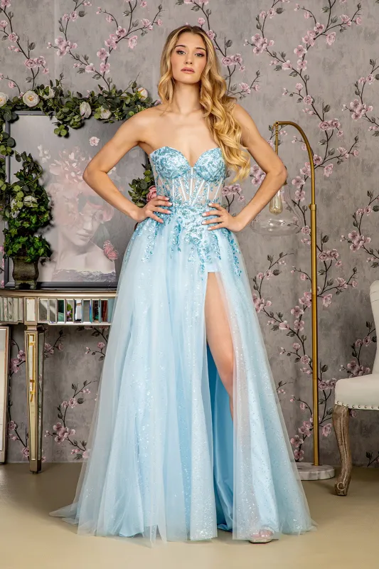GLS BY GLORIA GL3209 Sweetheart Sequin Evening Dress sold by The Gown Galleria