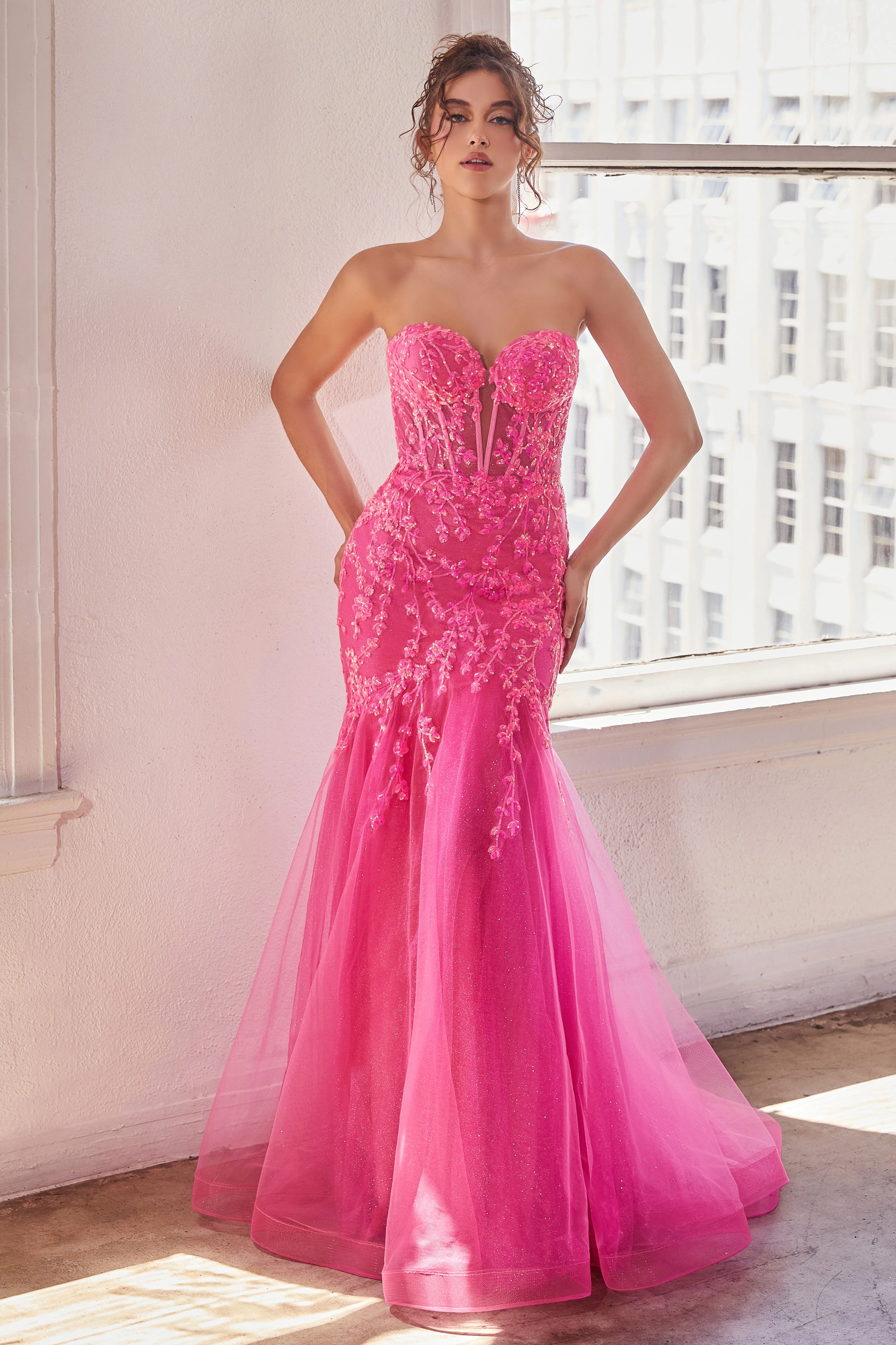 CINDERELLA DIVINE CB139 Strapless Sweetheart Mermaid Dress sold by The Gown Galleria