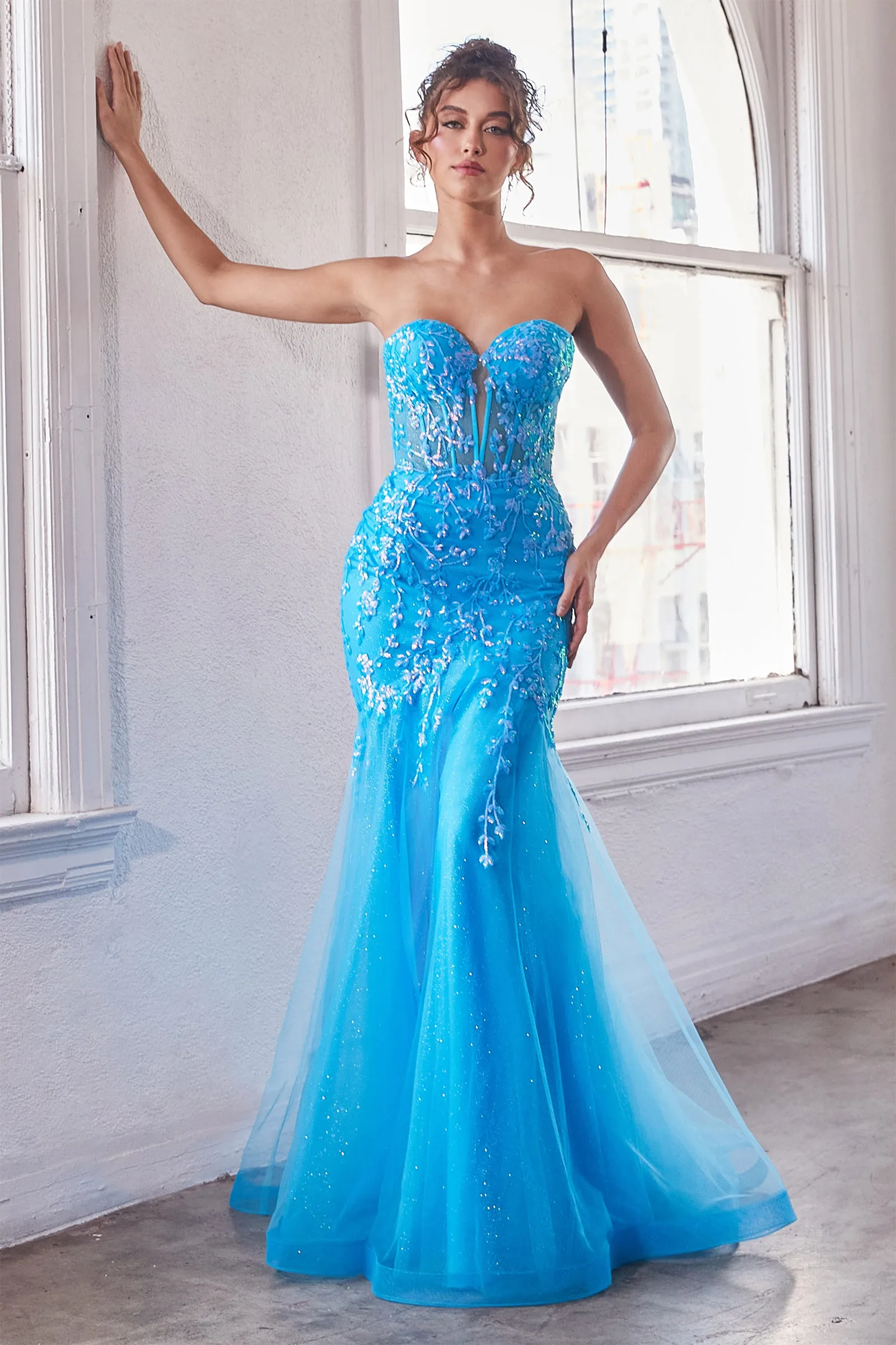 CINDERELLA DIVINE CB139 Strapless Sweetheart Mermaid Dress sold by The Gown Galleria product image thumbnail 5