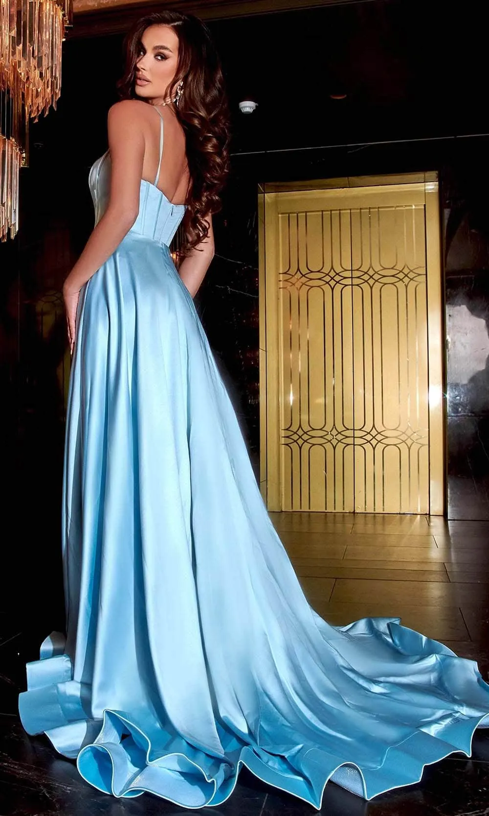 PORTIA & SCARLETT PS22548 A-Line Satin Dress sold by The Gown Galleria product image thumbnail 2