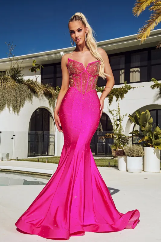 PORTIA & SCARLETT PS23360 Sleeveless Seamed Mermaid Gown sold by The Gown Galleria